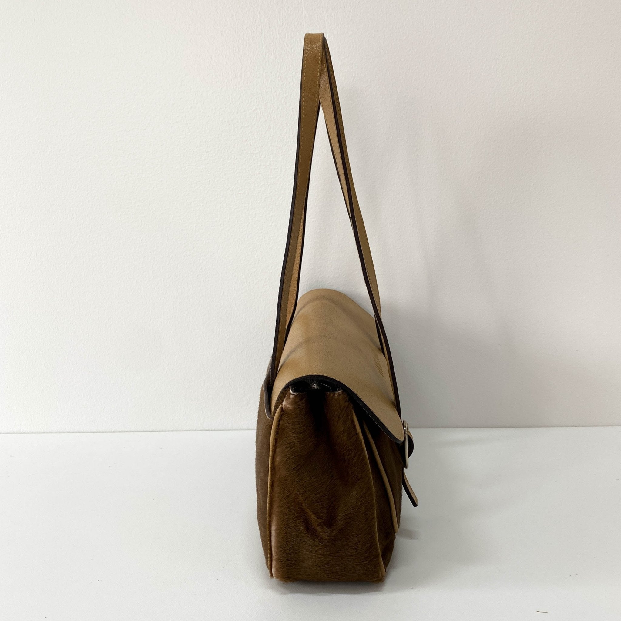 MIU MIU Brown Ponyhair Leather Shoulder Bag, in , Sold by HIVE PRELOVED - Shoulder Bags, ,