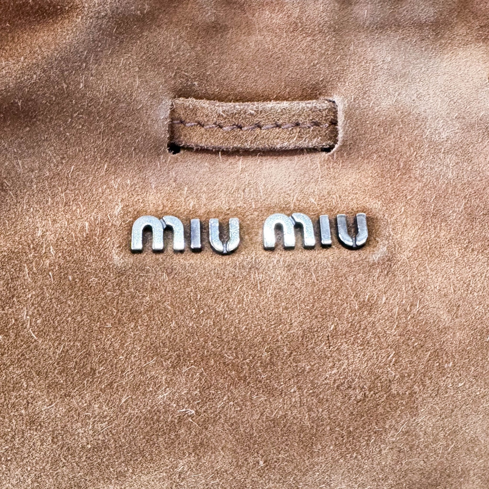 MIU MIU Brown Suede Shoulder Bag, in , Sold by HIVE PRELOVED - Shoulder Bags, ,