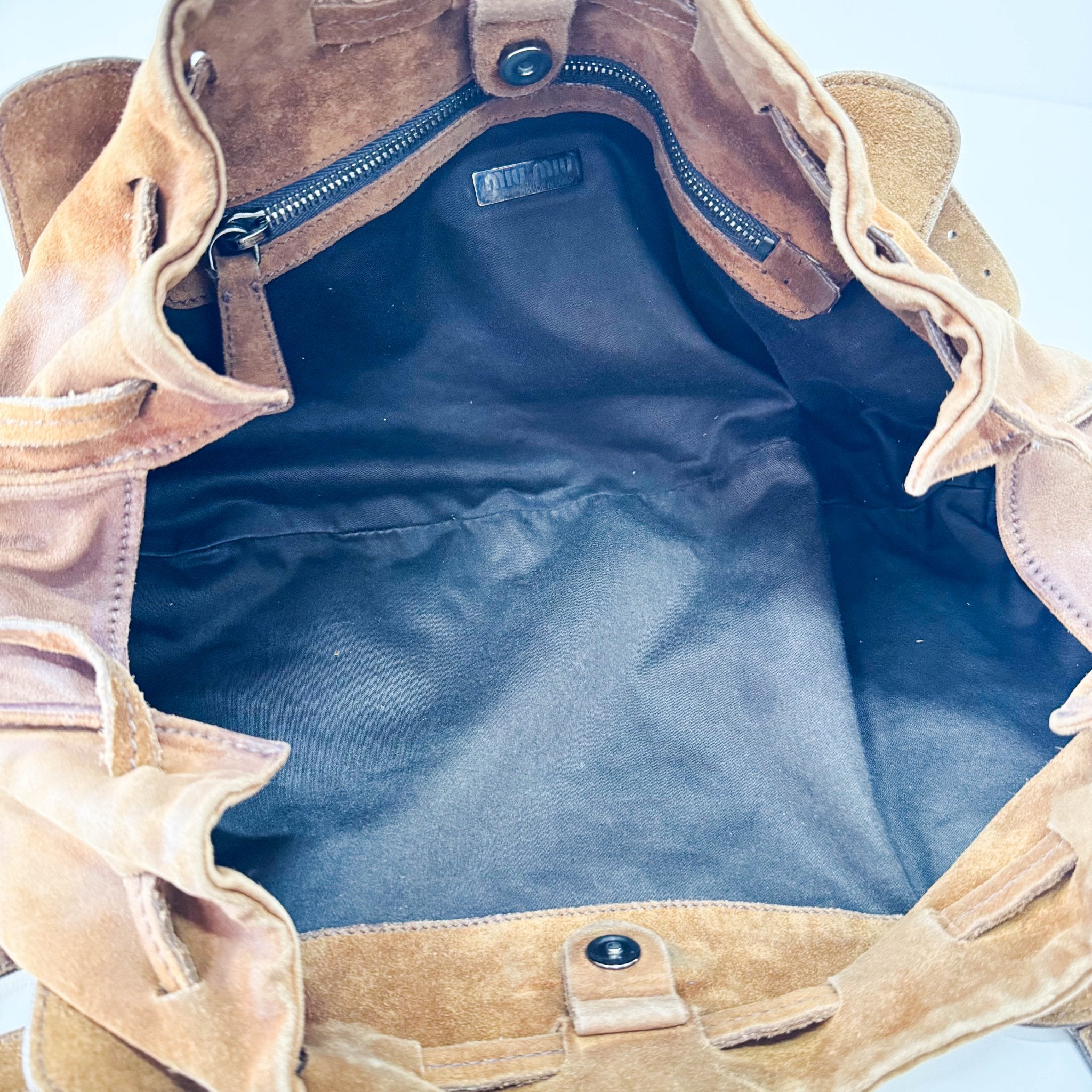 MIU MIU Brown Suede Shoulder Bag – HIVE PRELOVED