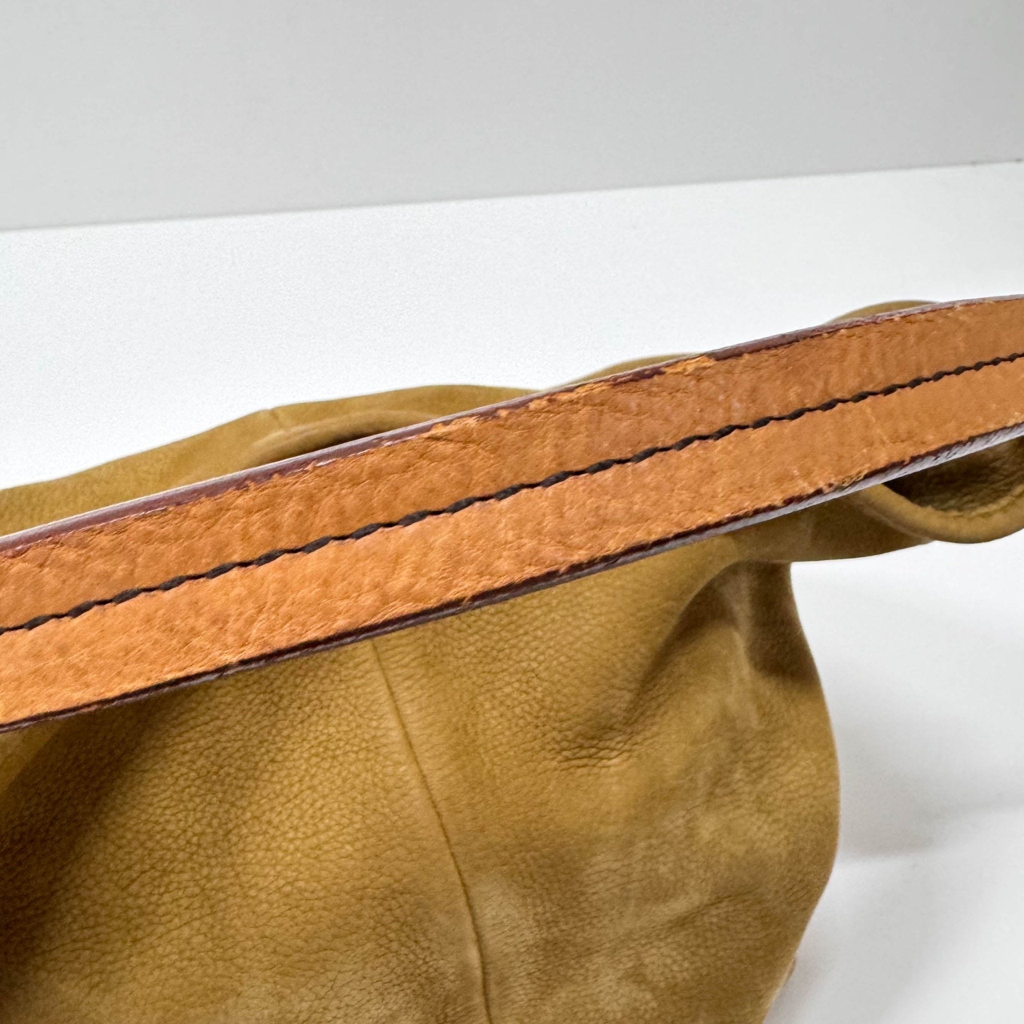 MIU MIU Caramel Suede Hobo Shoulder Bag, in , Sold by HIVE PRELOVED - Shoulder Bags, ,