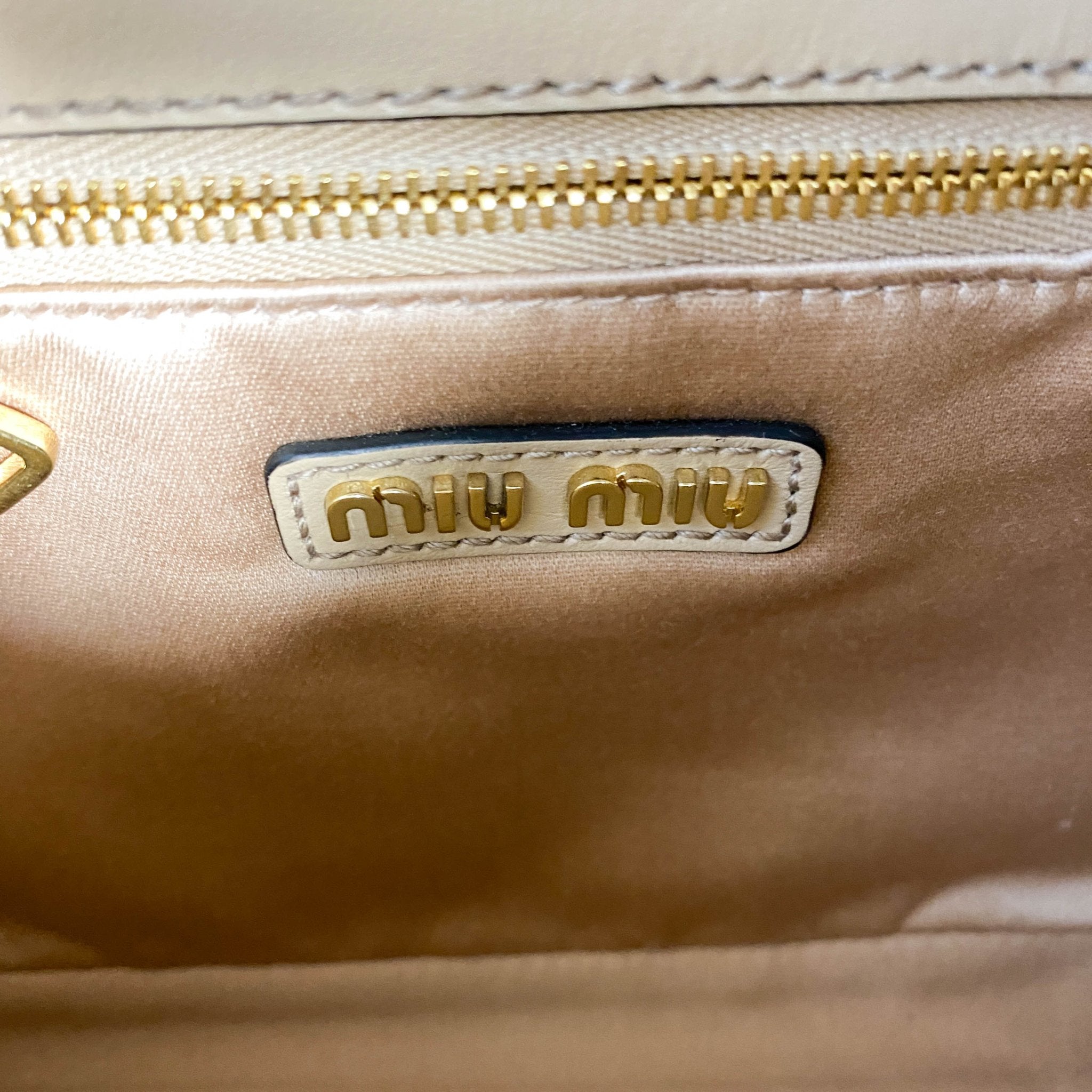 MIU MIU City Beige Leather Hobo Shoulder Bag, in , Sold by HIVE PRELOVED - Shoulder Bags, ,
