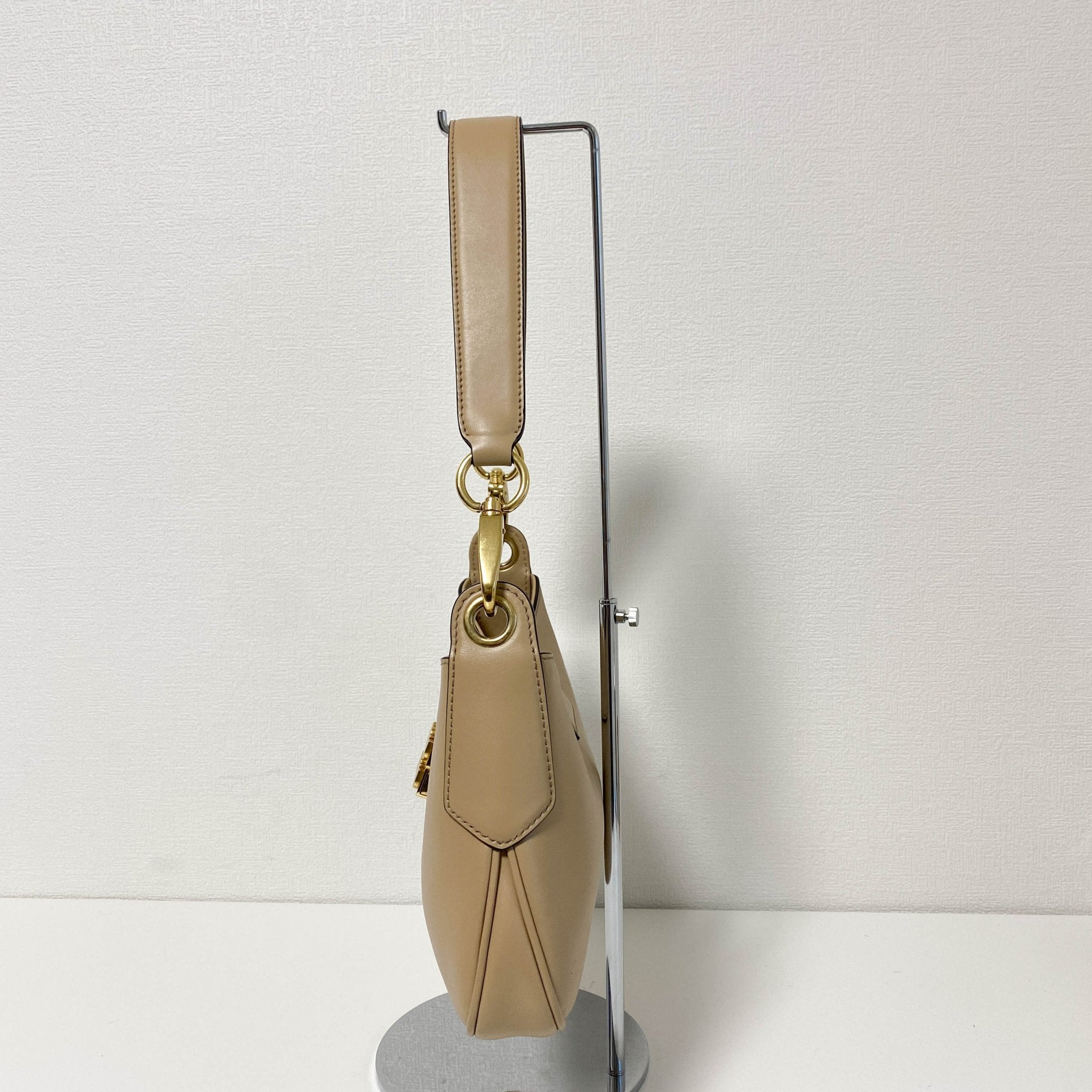 MIU MIU City Beige Leather Hobo Shoulder Bag, in , Sold by HIVE PRELOVED - Shoulder Bags, ,