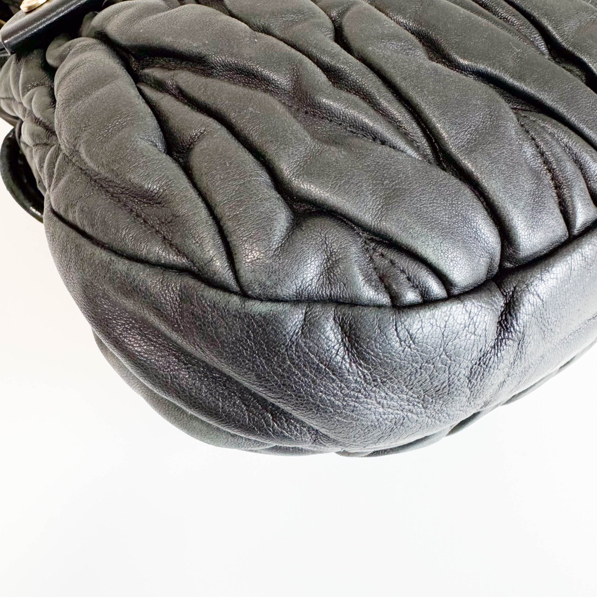 MIU MIU Coffer Black Leather Shoulder Bag, in , Sold by HIVE PRELOVED - Shoulder Bags, ,