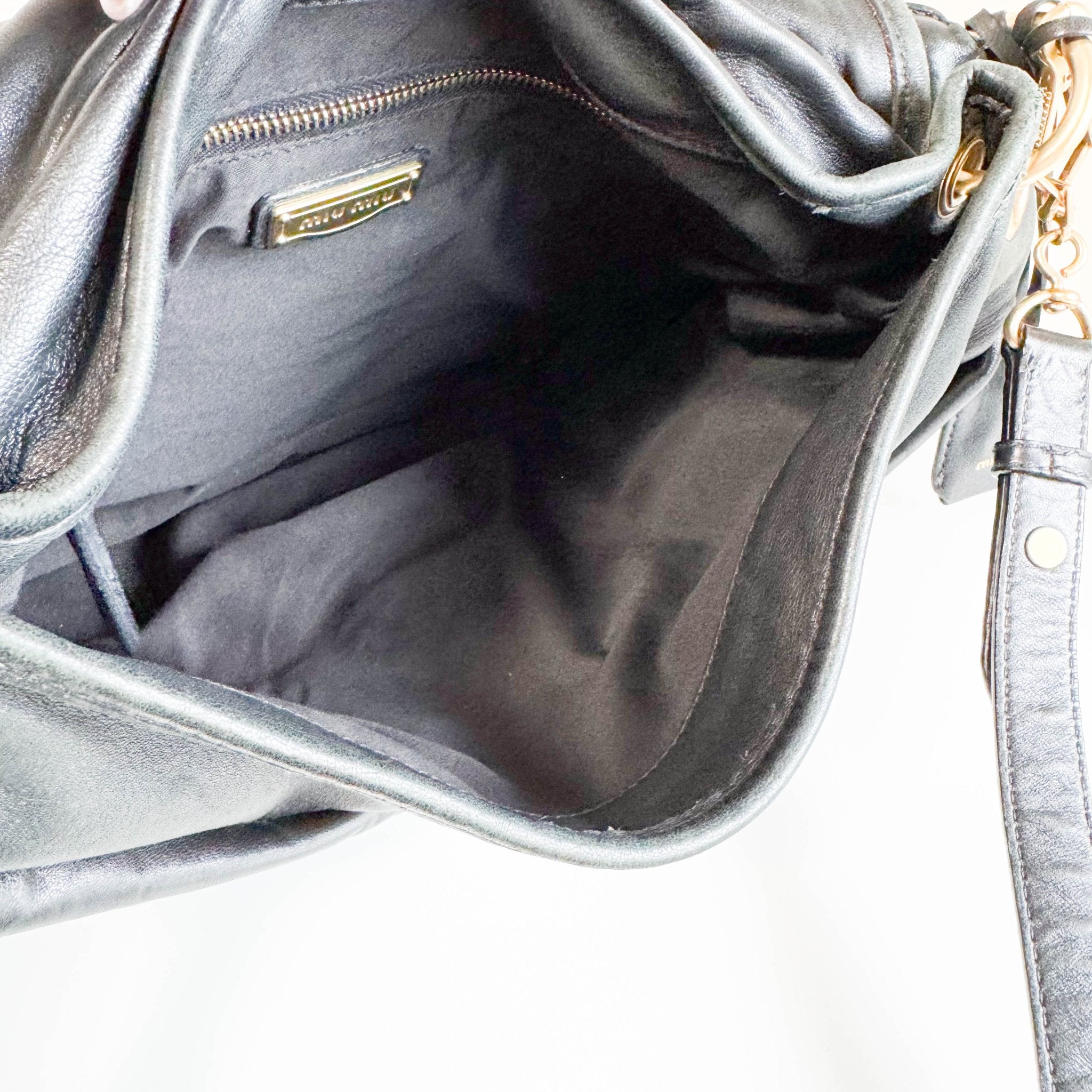 MIU MIU Coffer Black Leather Shoulder Bag, in , Sold by HIVE PRELOVED - Shoulder Bags, ,