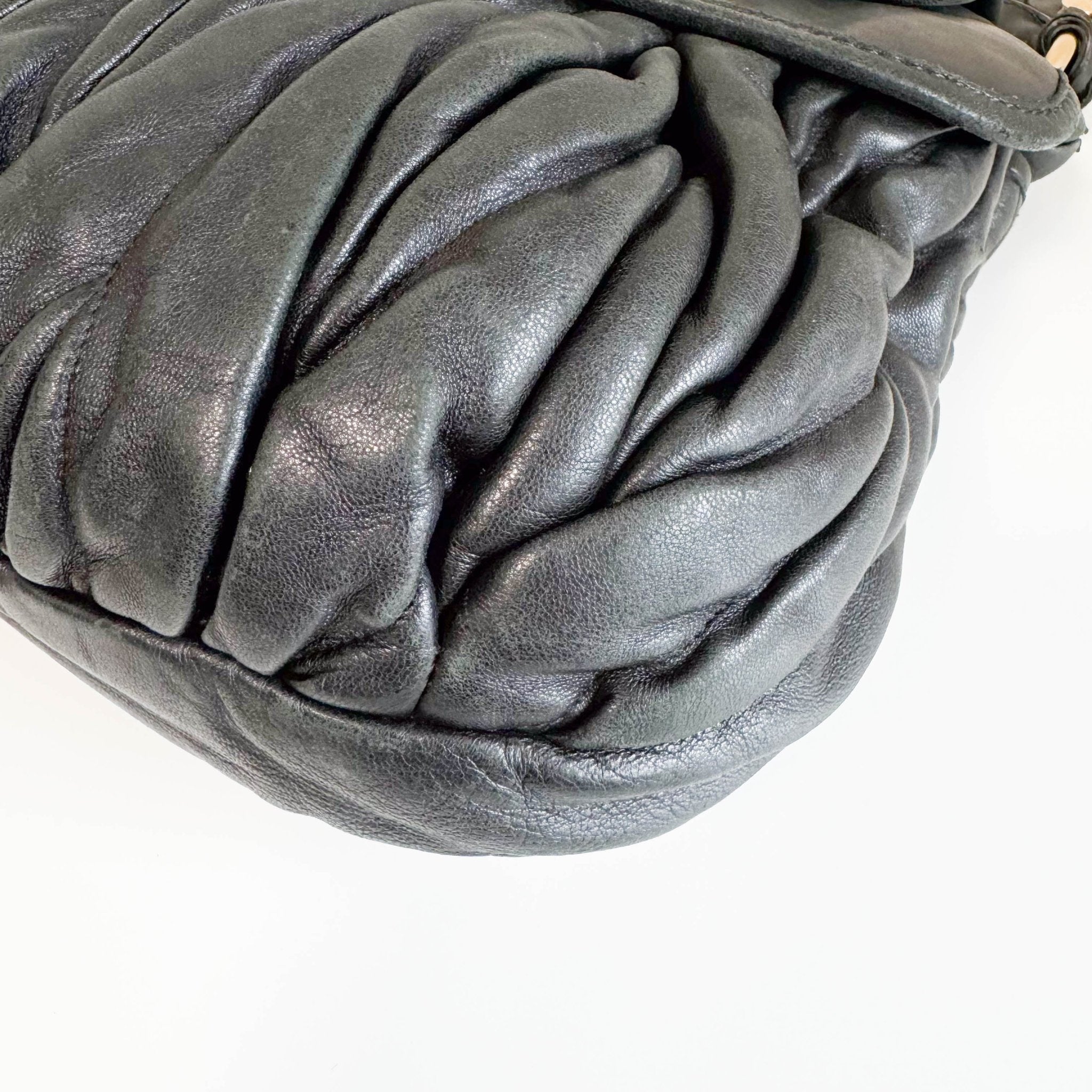 MIU MIU Coffer Black Leather Shoulder Bag, in , Sold by HIVE PRELOVED - Shoulder Bags, ,