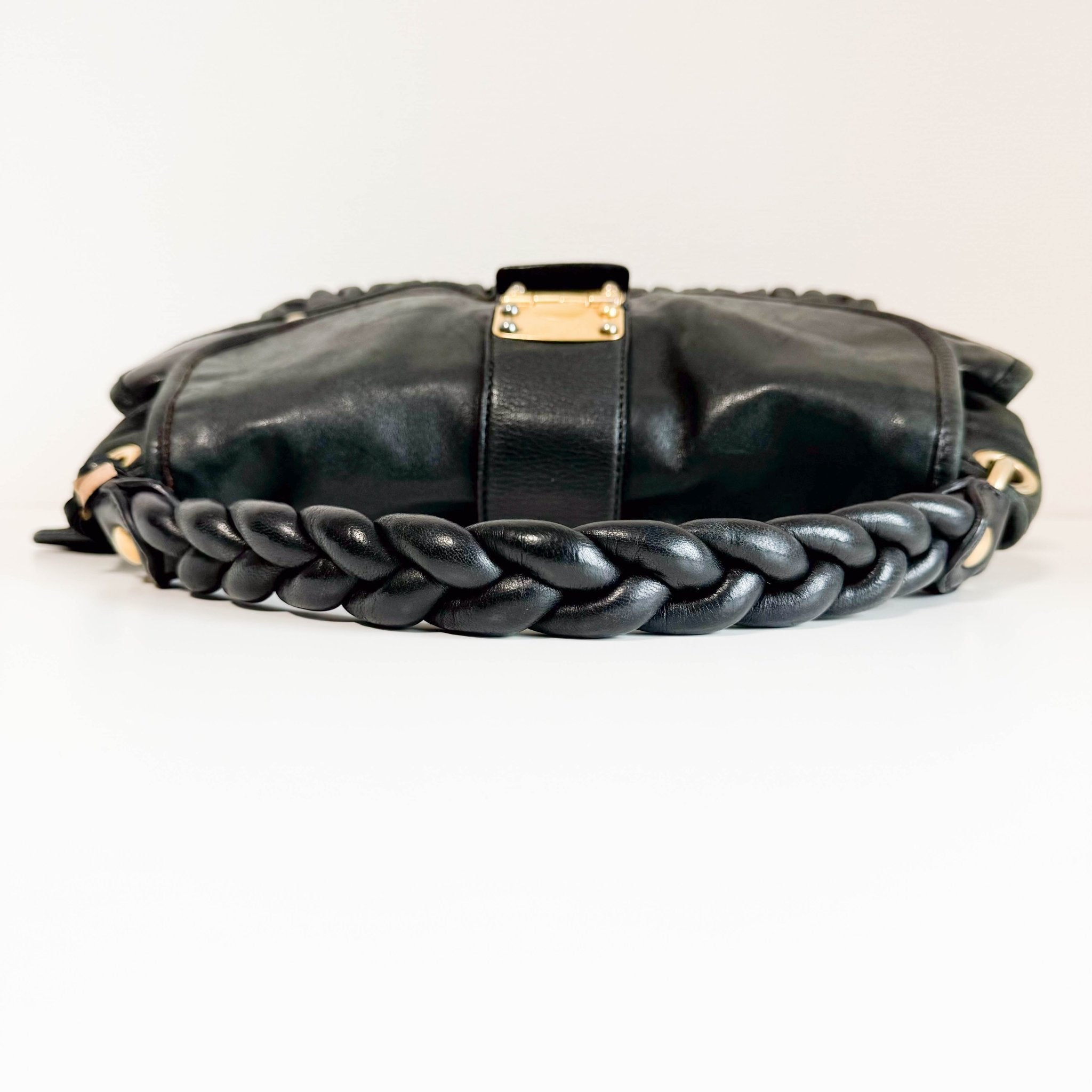 MIU MIU Coffer Black Leather Shoulder Bag, in , Sold by HIVE PRELOVED - Shoulder Bags, ,