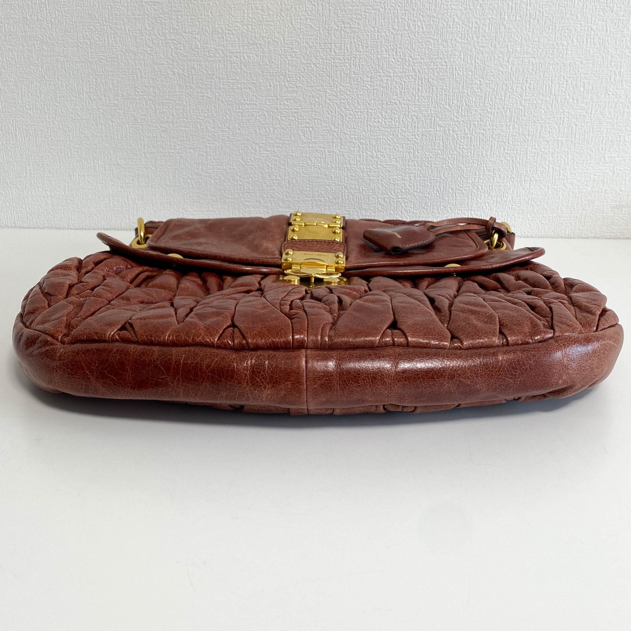 MIU MIU Coffer Calfskin Leather Shoulder Bag, in , Sold by HIVE PRELOVED - Shoulder Bags, ,