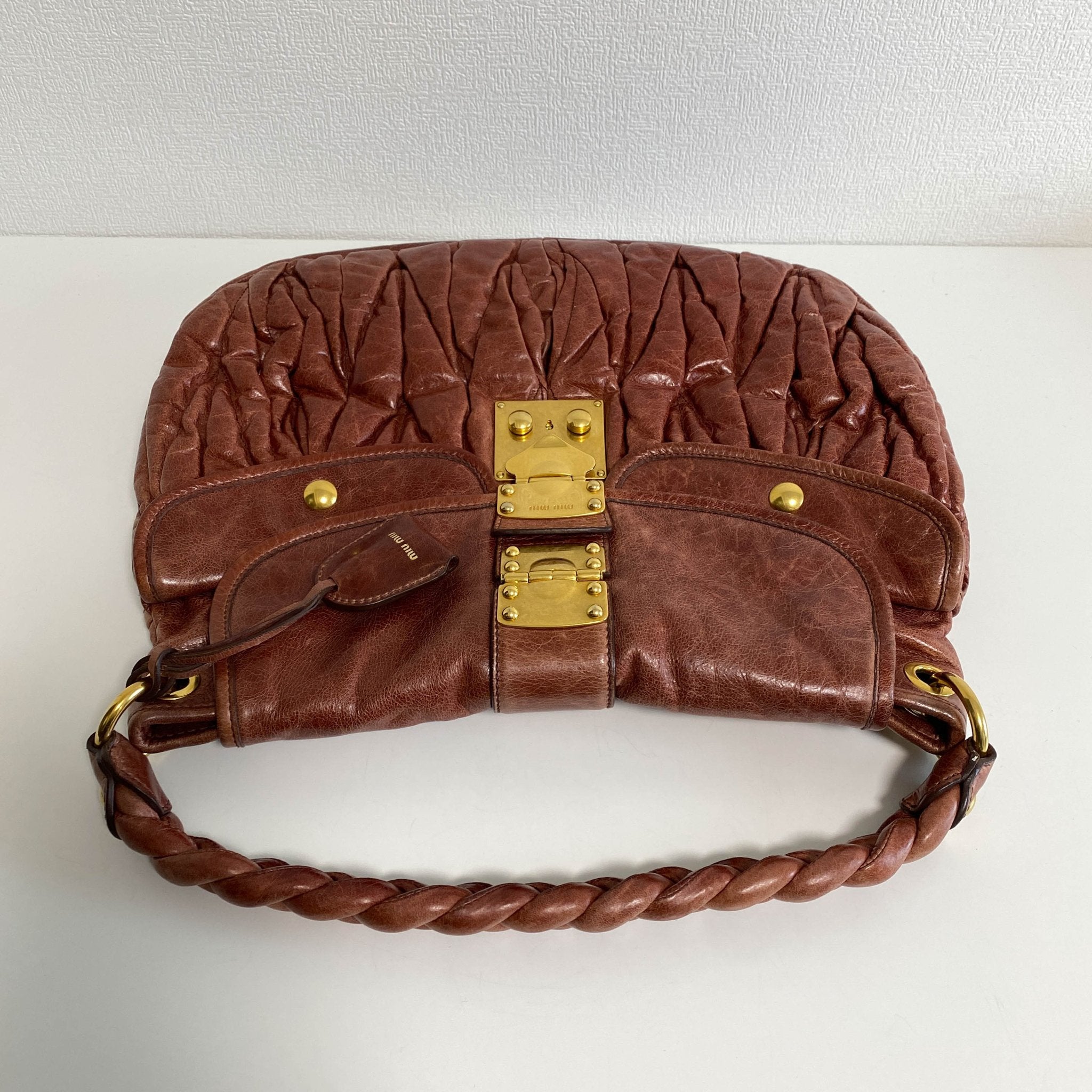 MIU MIU Coffer Calfskin Leather Shoulder Bag, in , Sold by HIVE PRELOVED - Shoulder Bags, ,