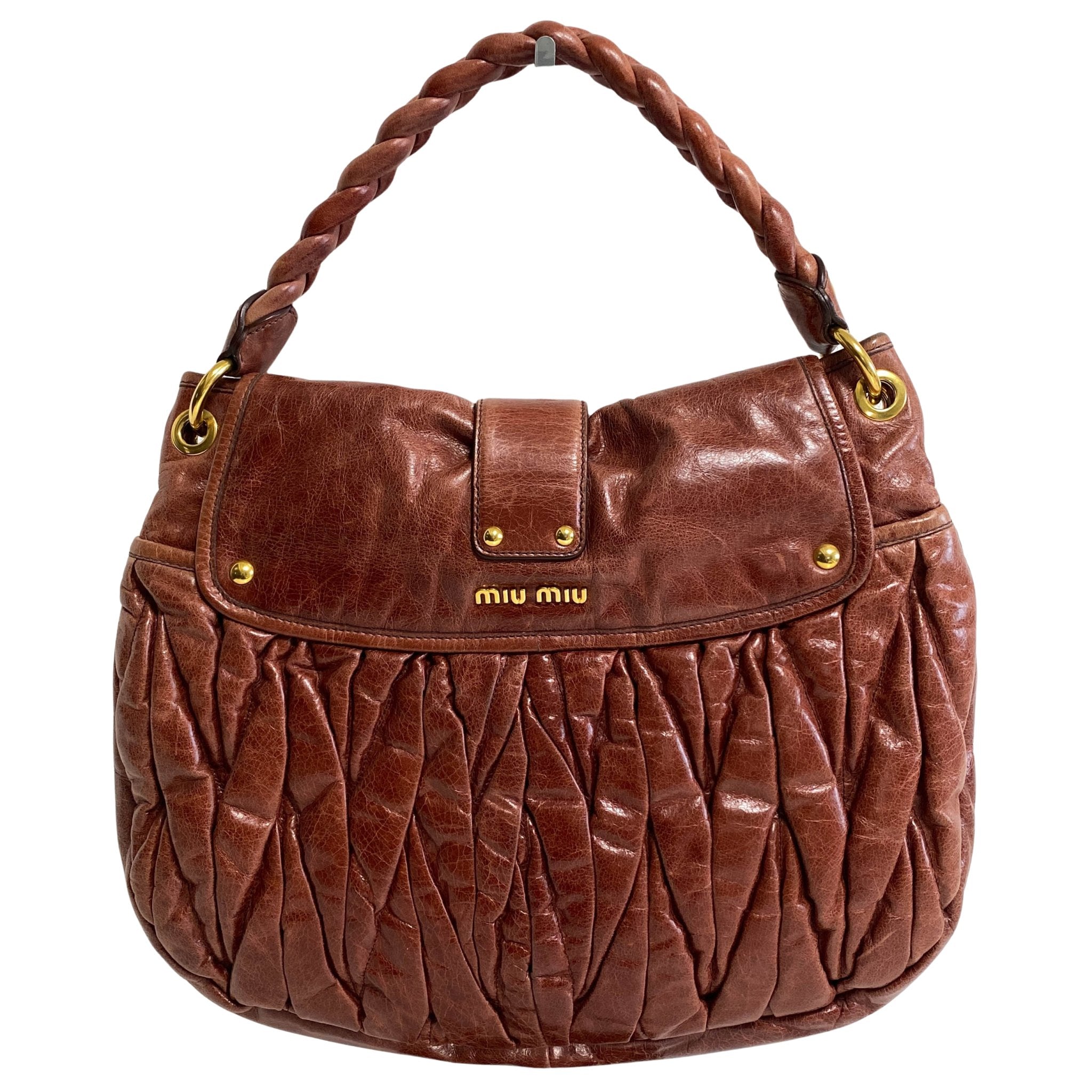 MIU MIU Coffer Calfskin Leather Shoulder Bag, in , Sold by HIVE PRELOVED - Shoulder Bags, ,