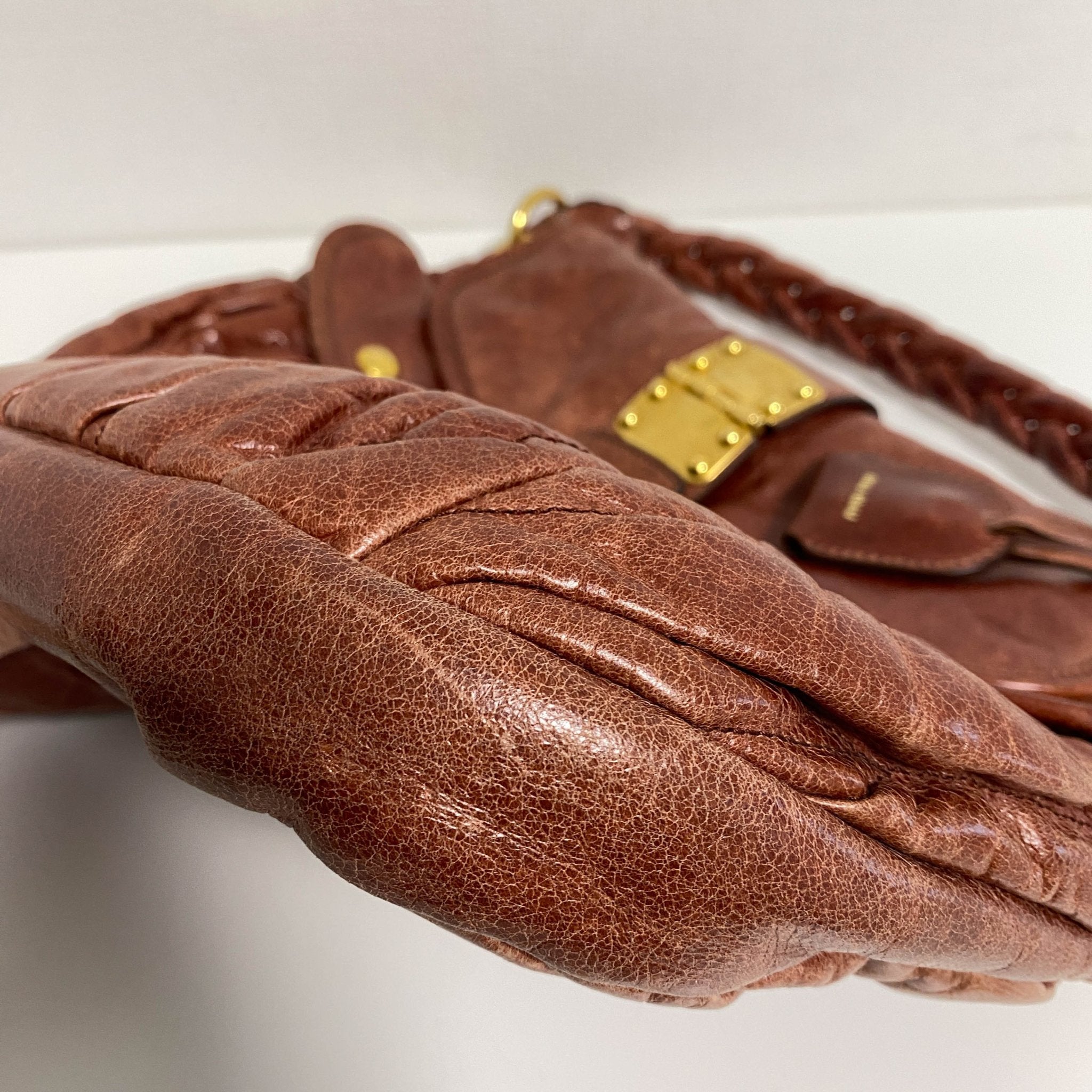 MIU MIU Coffer Calfskin Leather Shoulder Bag, in , Sold by HIVE PRELOVED - Shoulder Bags, ,