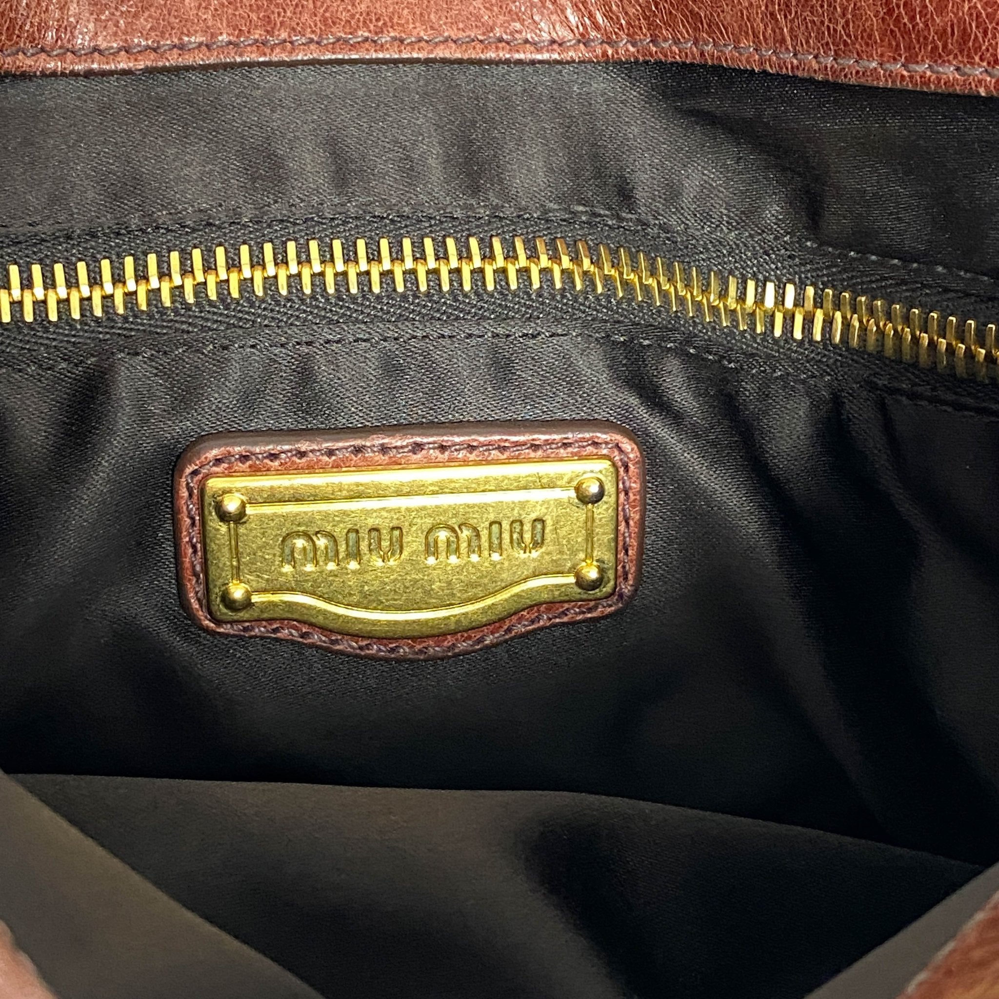 MIU MIU Coffer Calfskin Leather Shoulder Bag, in , Sold by HIVE PRELOVED - Shoulder Bags, ,