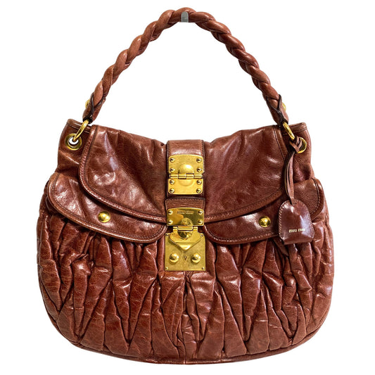 MIU MIU Coffer Calfskin Leather Shoulder Bag, in , Sold by HIVE PRELOVED - Shoulder Bags, ,