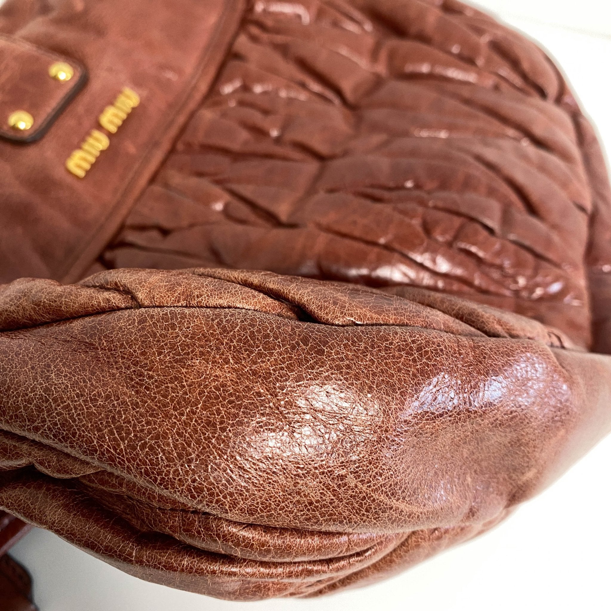 MIU MIU Coffer Calfskin Leather Shoulder Bag, in , Sold by HIVE PRELOVED - Shoulder Bags, ,