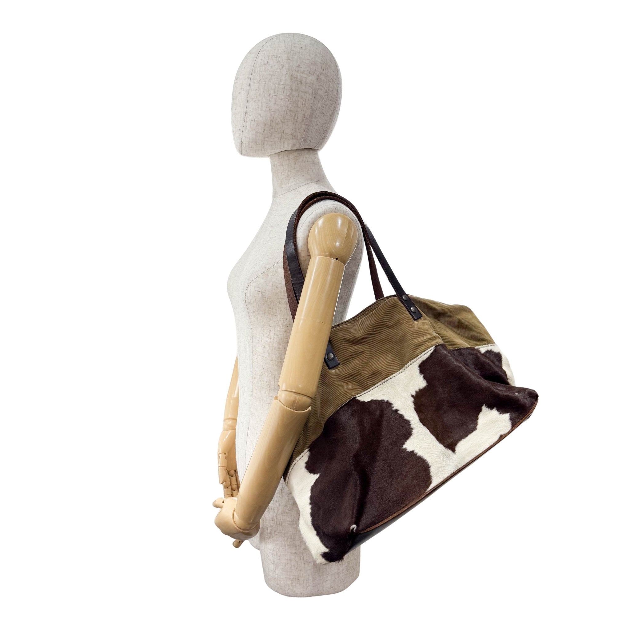 MIU MIU Cow Print Pony Hair Tote Shoulder Bag, in , Sold by HIVE PRELOVED - Shoulder Bags, Totes,