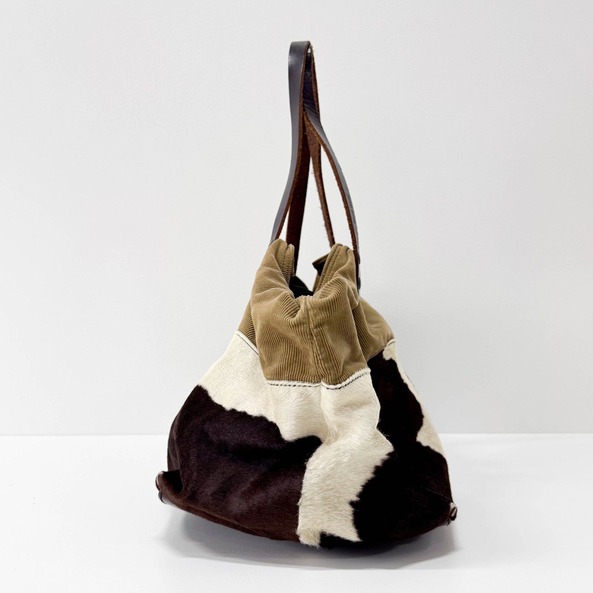 MIU MIU Cow Print Pony Hair Tote Shoulder Bag, in , Sold by HIVE PRELOVED - Shoulder Bags, Totes,