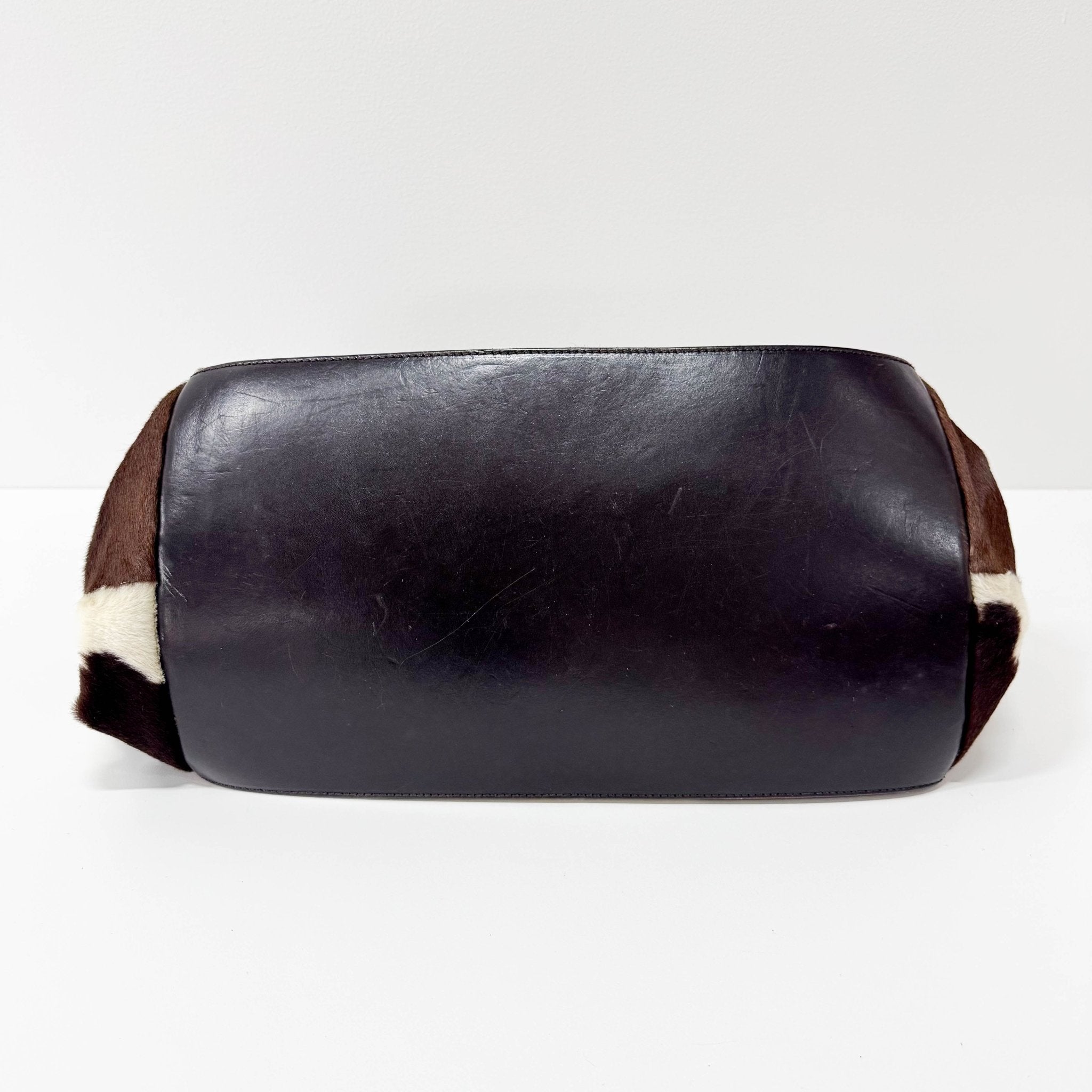 MIU MIU Cow Print Pony Hair Tote Shoulder Bag, in , Sold by HIVE PRELOVED - Shoulder Bags, Totes,