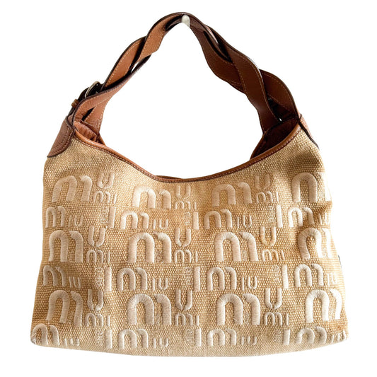 MIU MIU Crochet Leather Shoulder Bag, in , Sold by HIVE PRELOVED - Shoulder Bags, ,