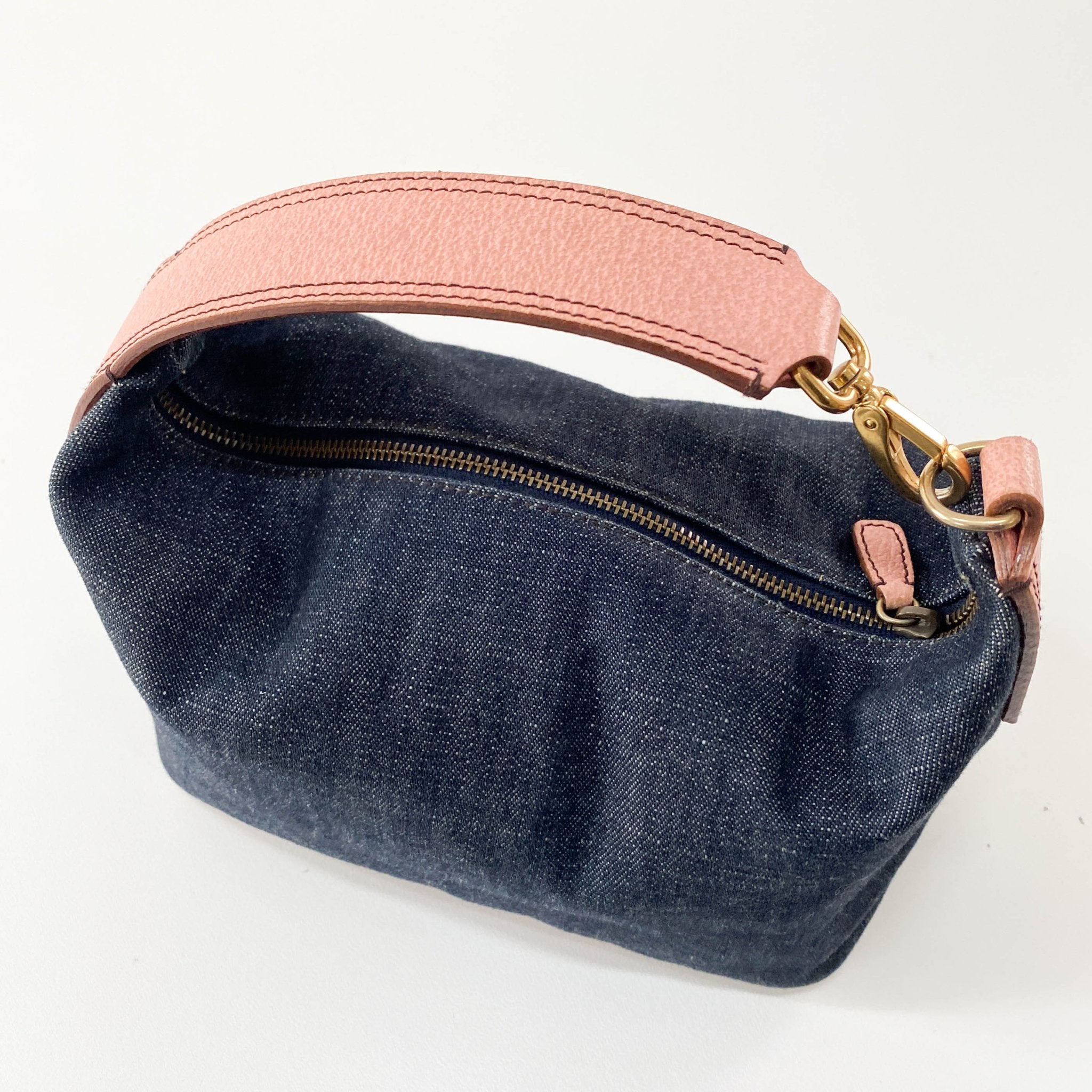 MIU MIU Denim Pouch Bag, in , Sold by HIVE PRELOVED - Amenitiy Bag / Pouch, Handle Bags,