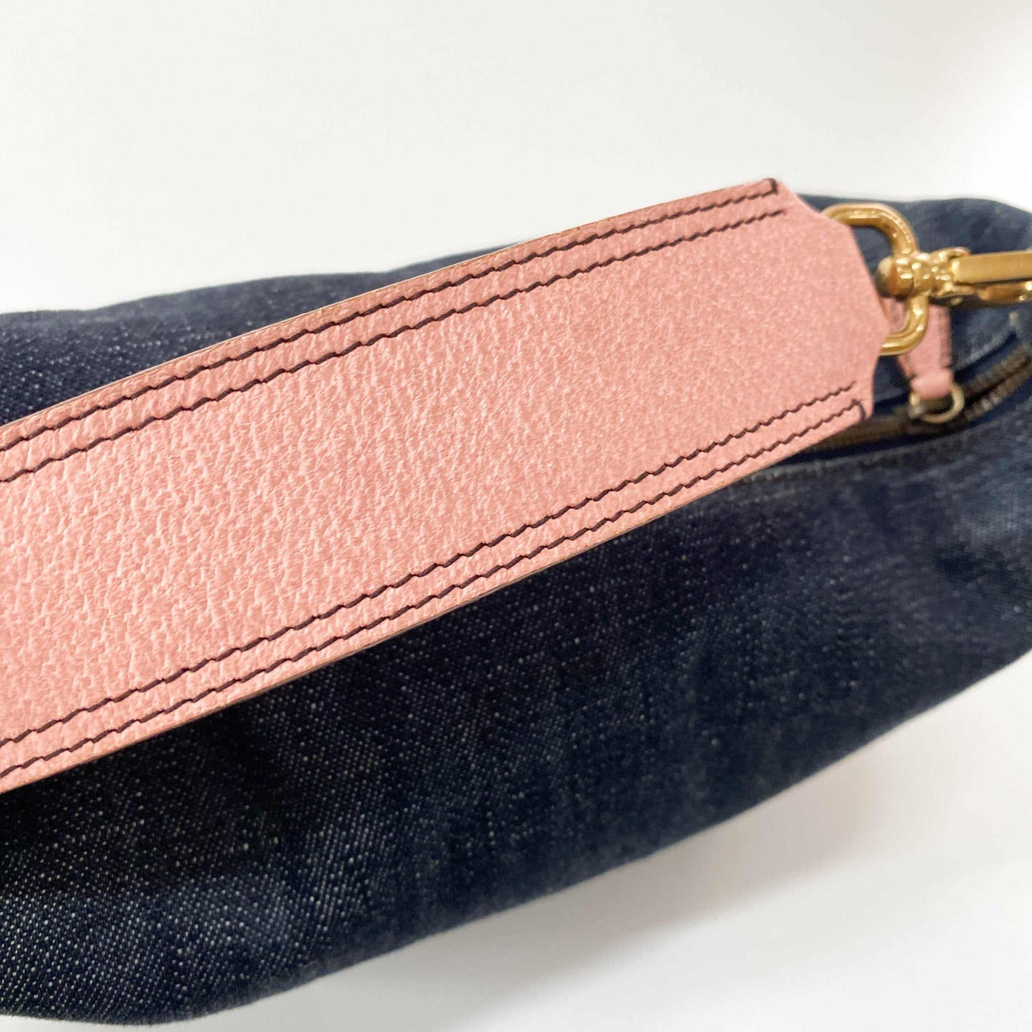 MIU MIU Denim Pouch Bag, in , Sold by HIVE PRELOVED - Amenitiy Bag / Pouch, Handle Bags,