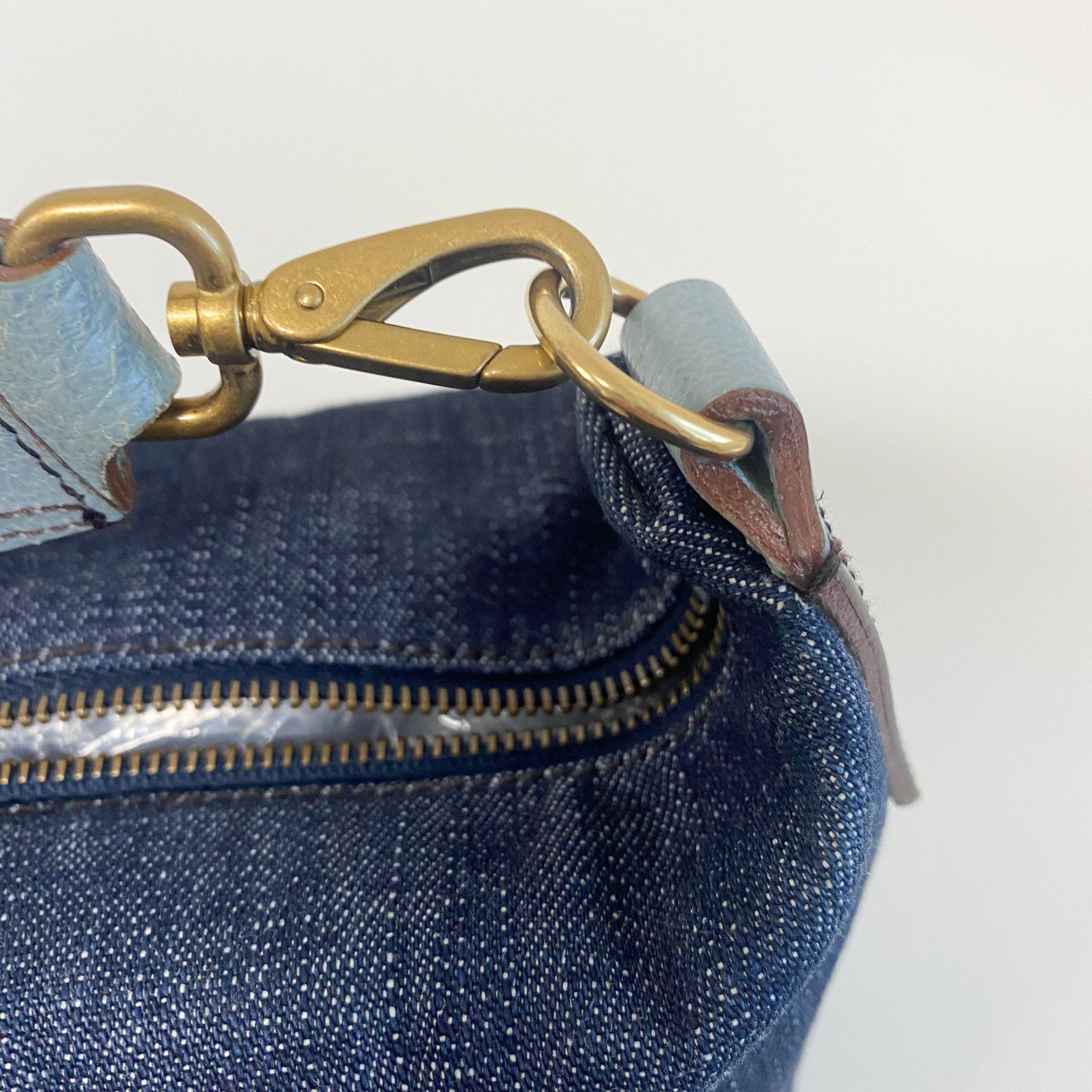 MIU MIU Denim Pouch Bag, in , Sold by HIVE PRELOVED - Pouches, ,