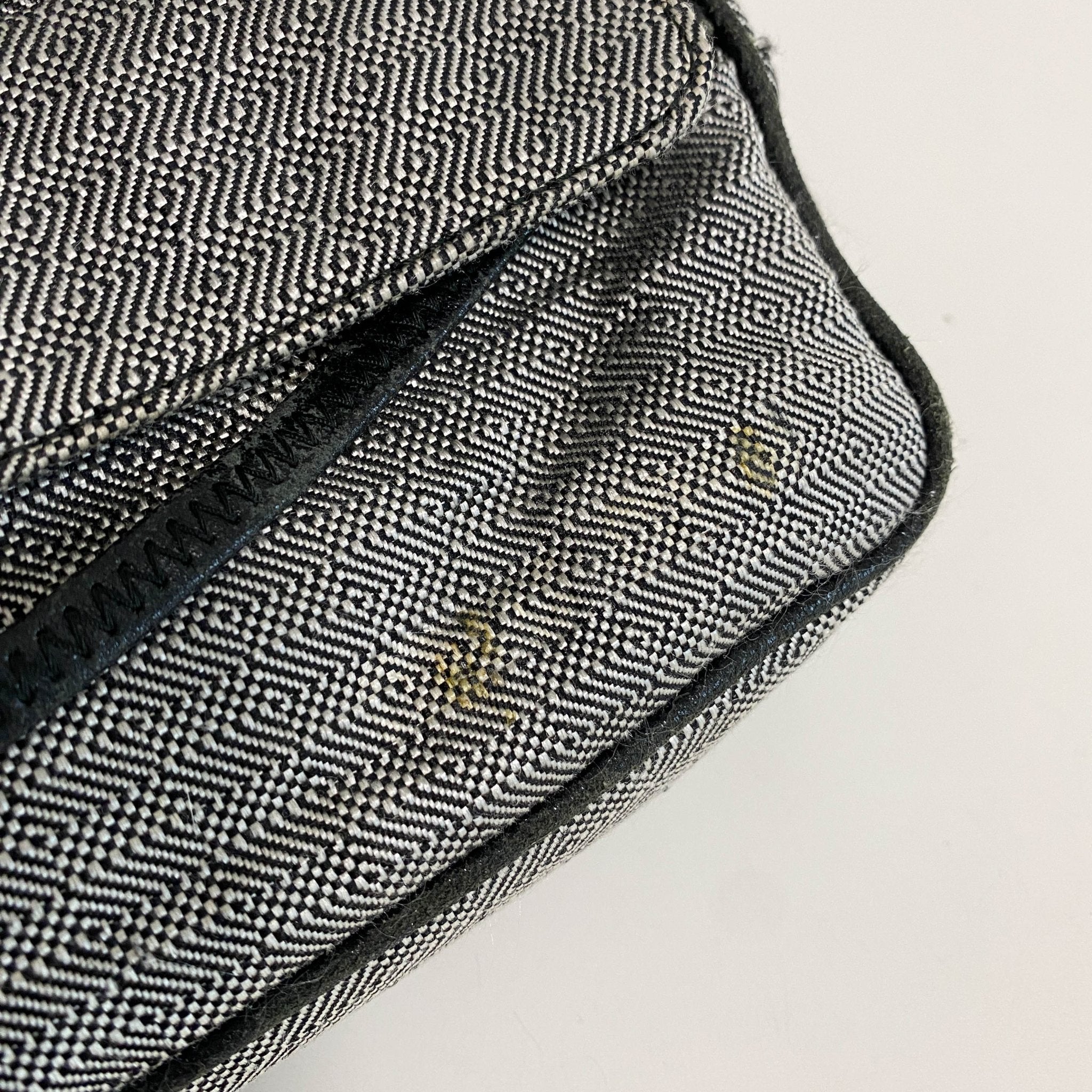 MIU MIU Horizontal Canvas Grey Handbag, in , Sold by HIVE PRELOVED - Shoulder Bags, ,