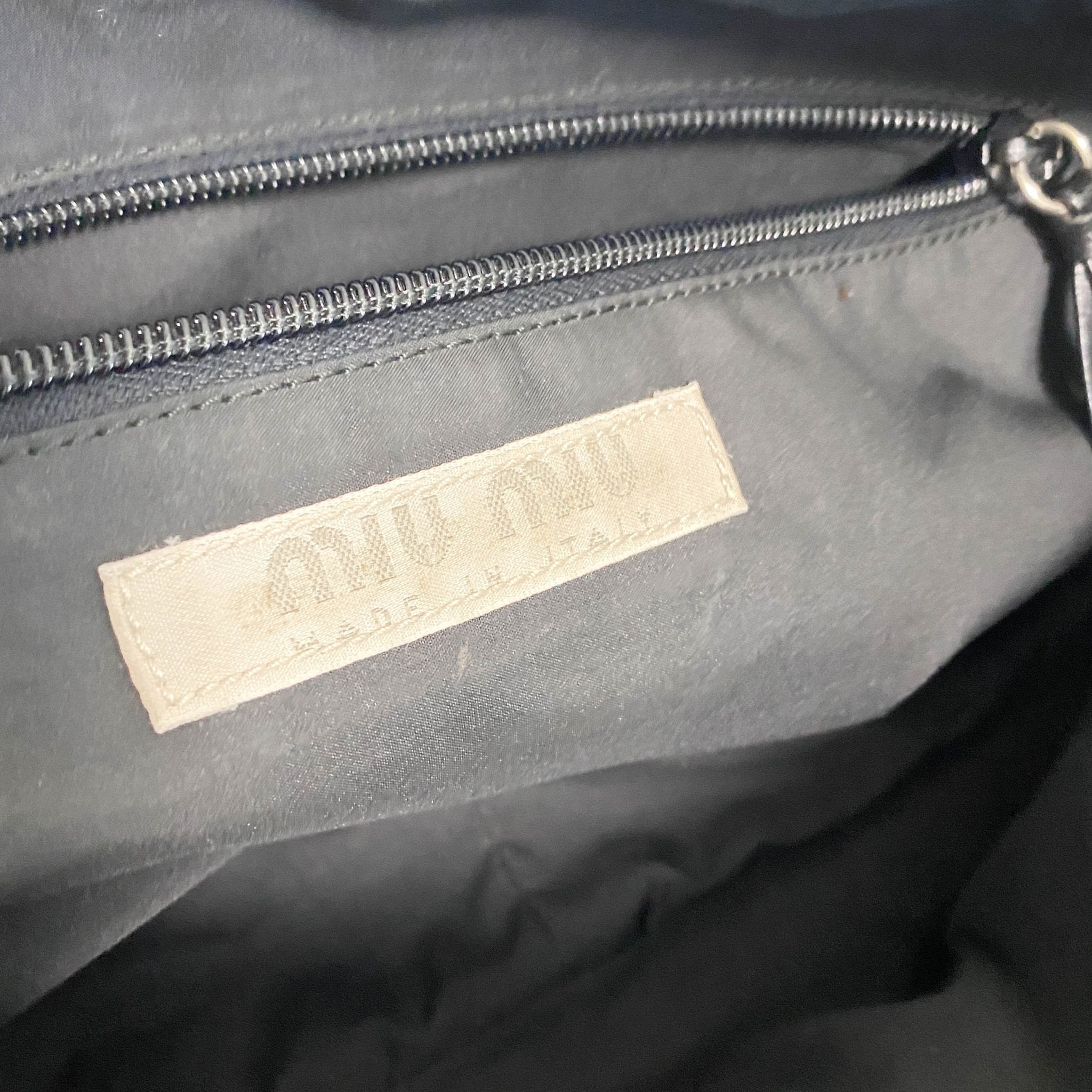 MIU MIU Horizontal Canvas Grey Handbag, in , Sold by HIVE PRELOVED - Shoulder Bags, ,