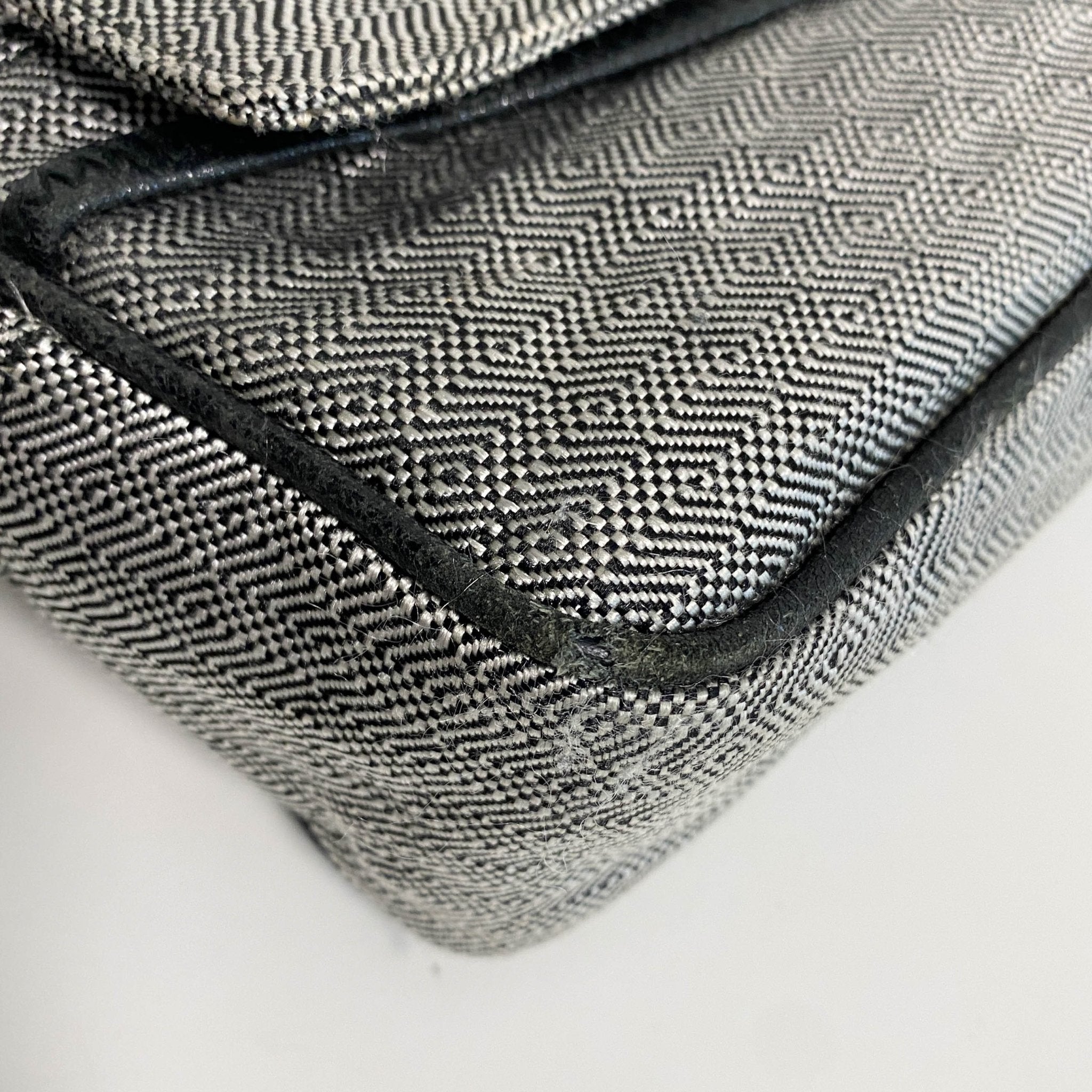 MIU MIU Horizontal Canvas Grey Handbag, in , Sold by HIVE PRELOVED - Shoulder Bags, ,