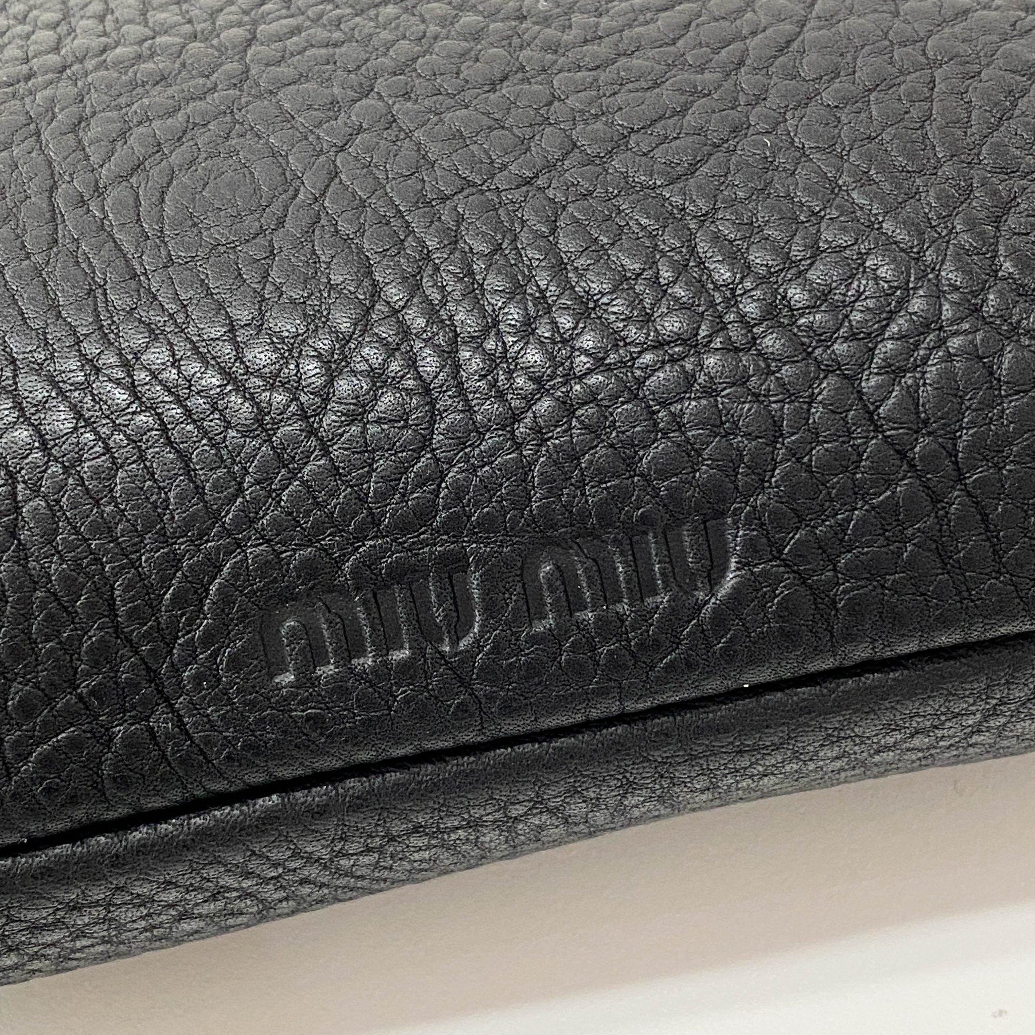 MIU MIU Leather Black Rhinestone Frame Handbag, in , Sold by HIVE PRELOVED - Shoulder Bags, ,