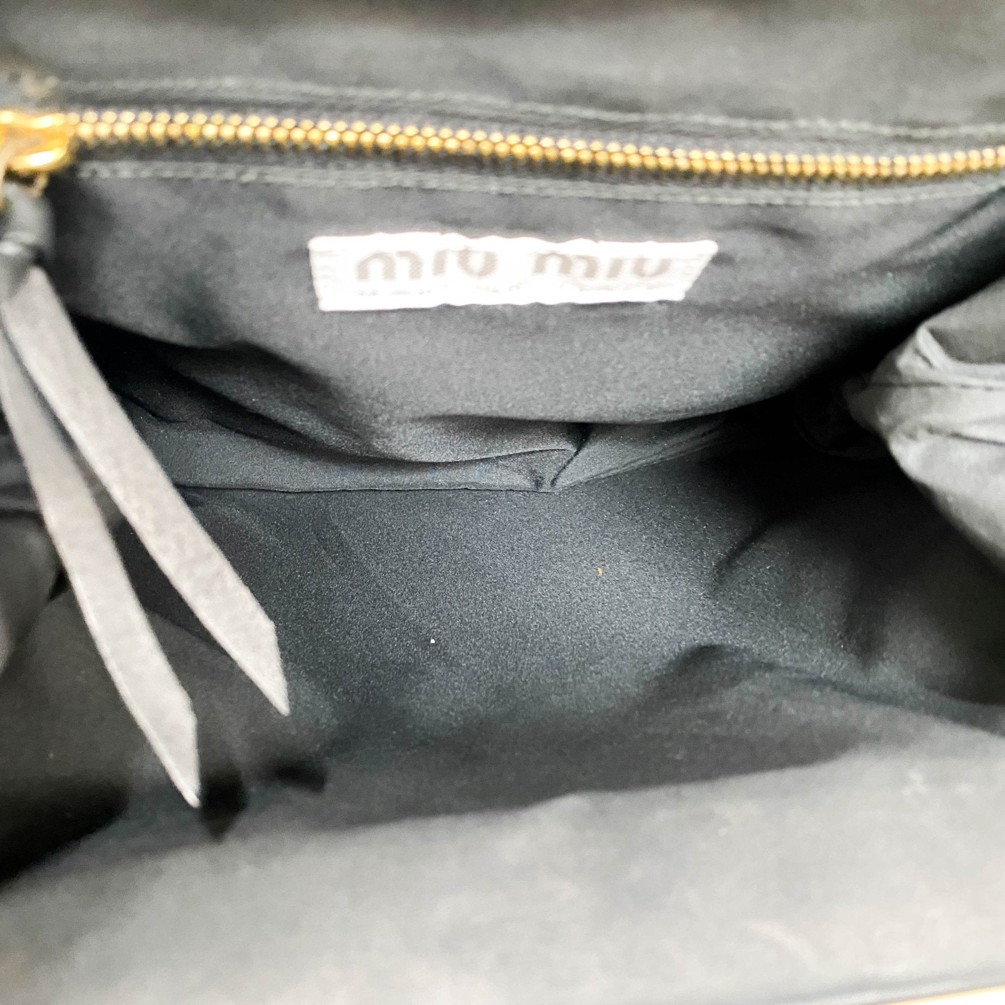 MIU MIU Leather Black Rhinestone Frame Handbag, in , Sold by HIVE PRELOVED - Shoulder Bags, ,