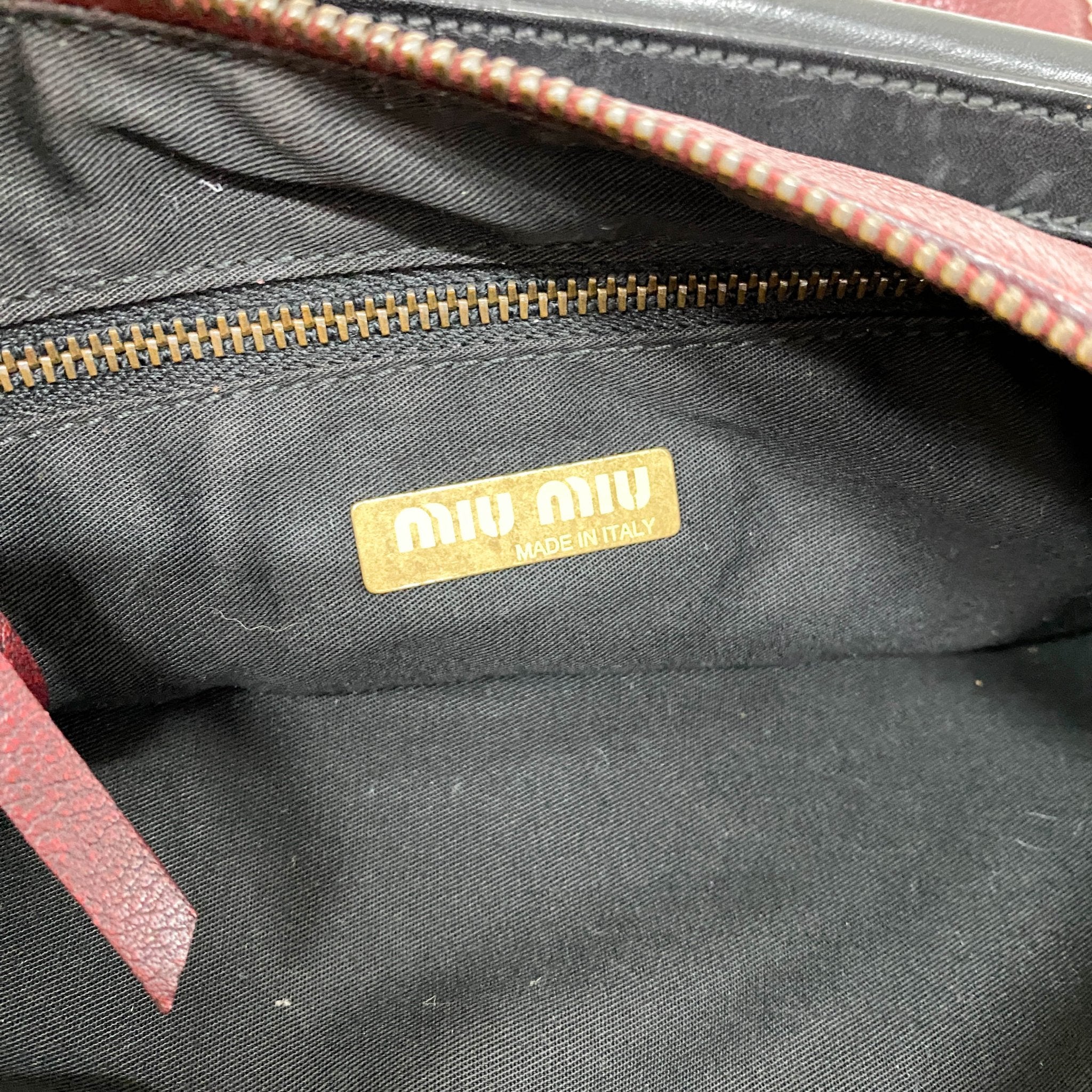 MIU MIU Leather Red Shoulder Bag, in , Sold by HIVE PRELOVED - Handle Bags, Shoulder Bags,
