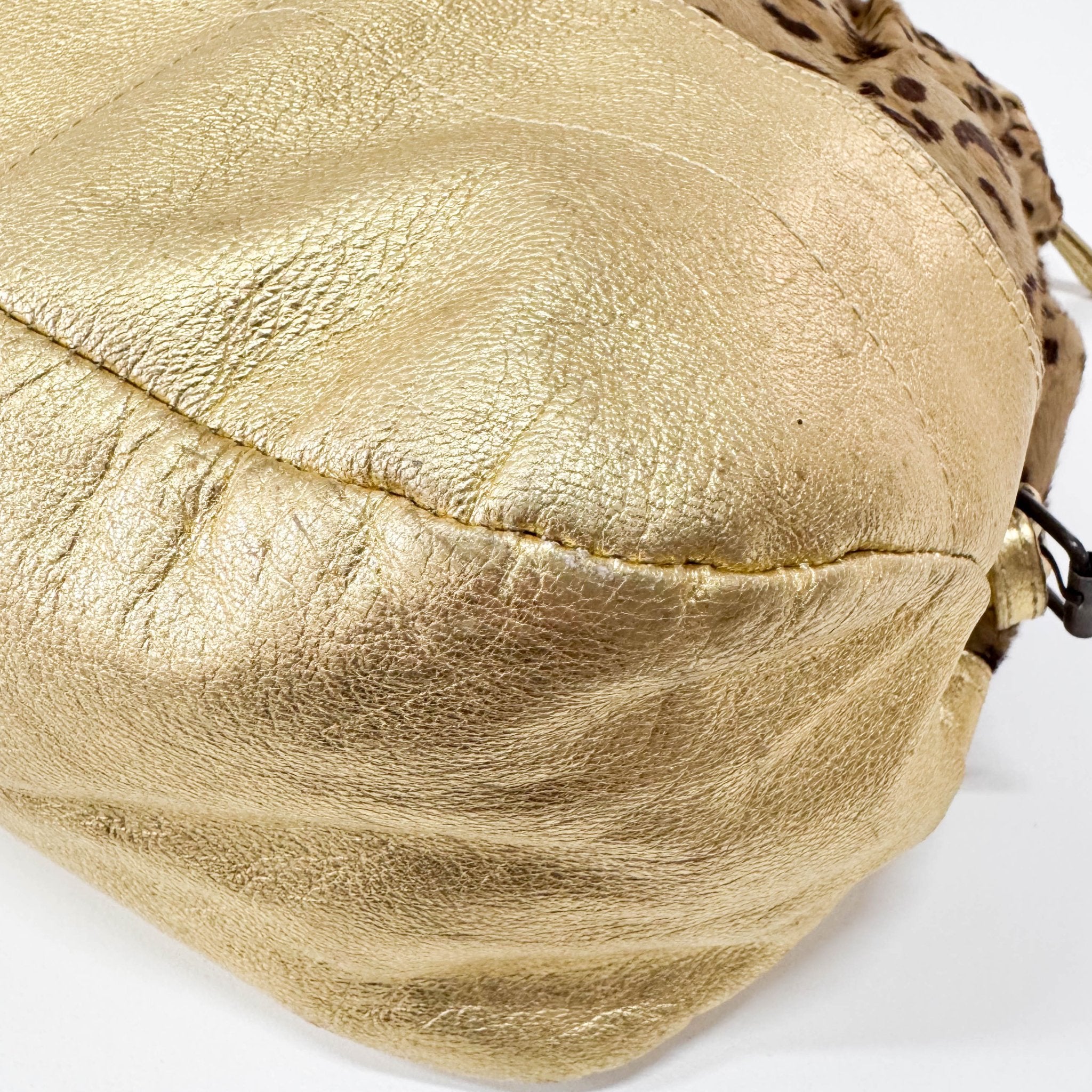 MIU MIU Leopard Print Pony Hair & Golden Details Shoulder Bag, in , Sold by HIVE PRELOVED - Shoulder Bags, ,