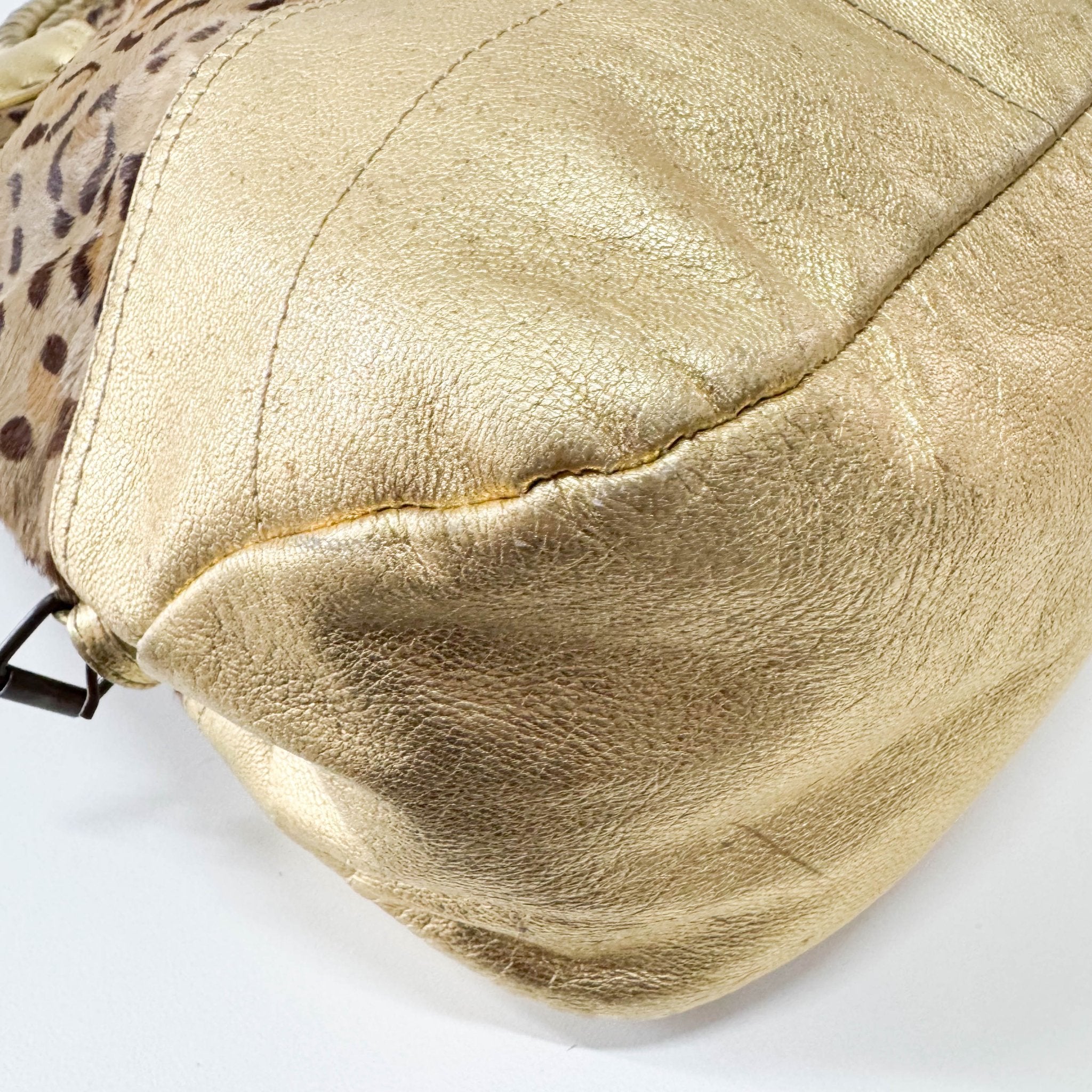 MIU MIU Leopard Print Pony Hair & Golden Details Shoulder Bag, in , Sold by HIVE PRELOVED - Shoulder Bags, ,