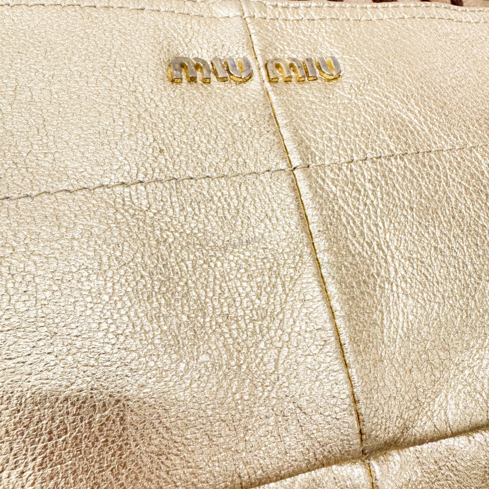 MIU MIU Leopard Print Pony Hair & Golden Details Shoulder Bag, in , Sold by HIVE PRELOVED - Shoulder Bags, ,
