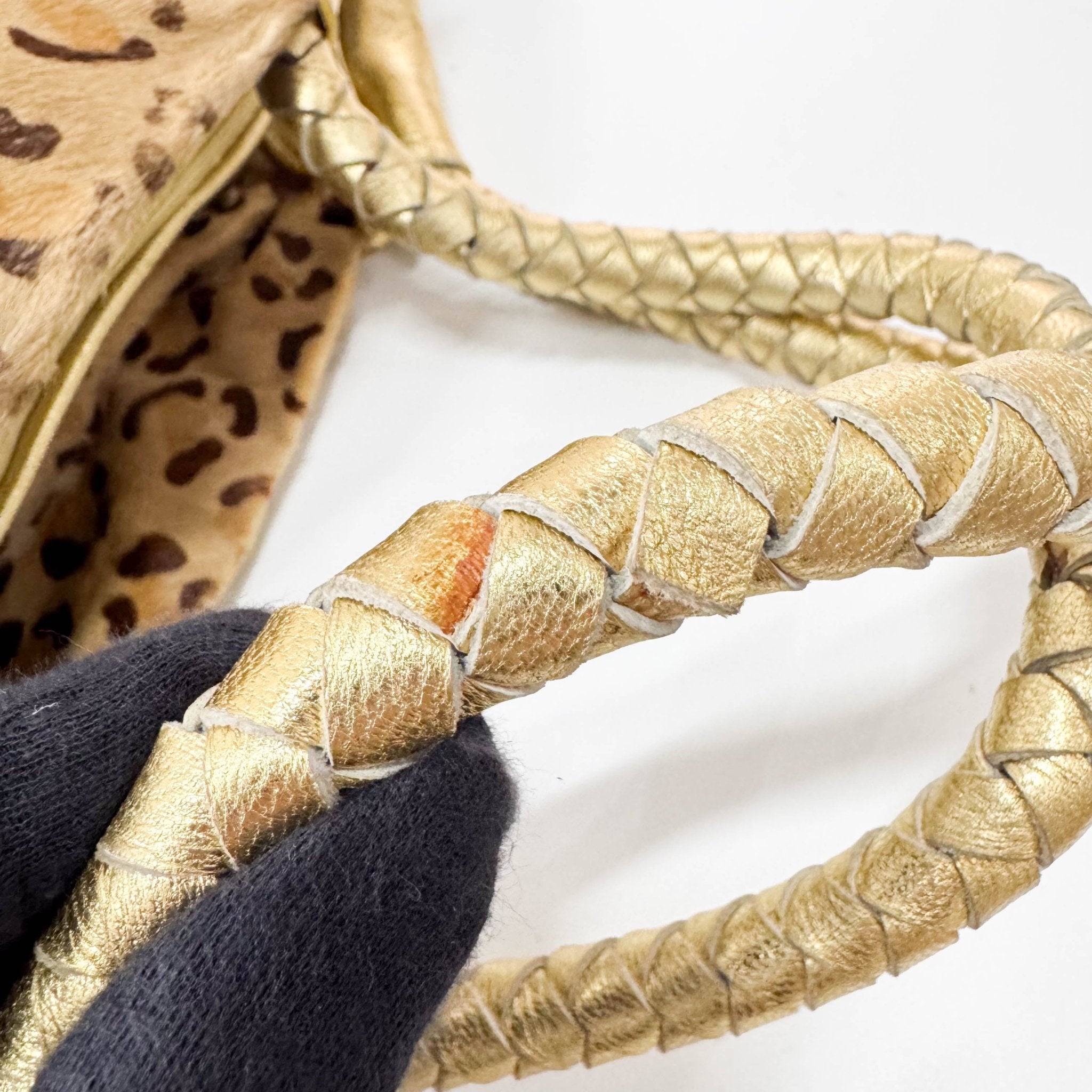 MIU MIU Leopard Print Pony Hair & Golden Details Shoulder Bag, in , Sold by HIVE PRELOVED - Shoulder Bags, ,