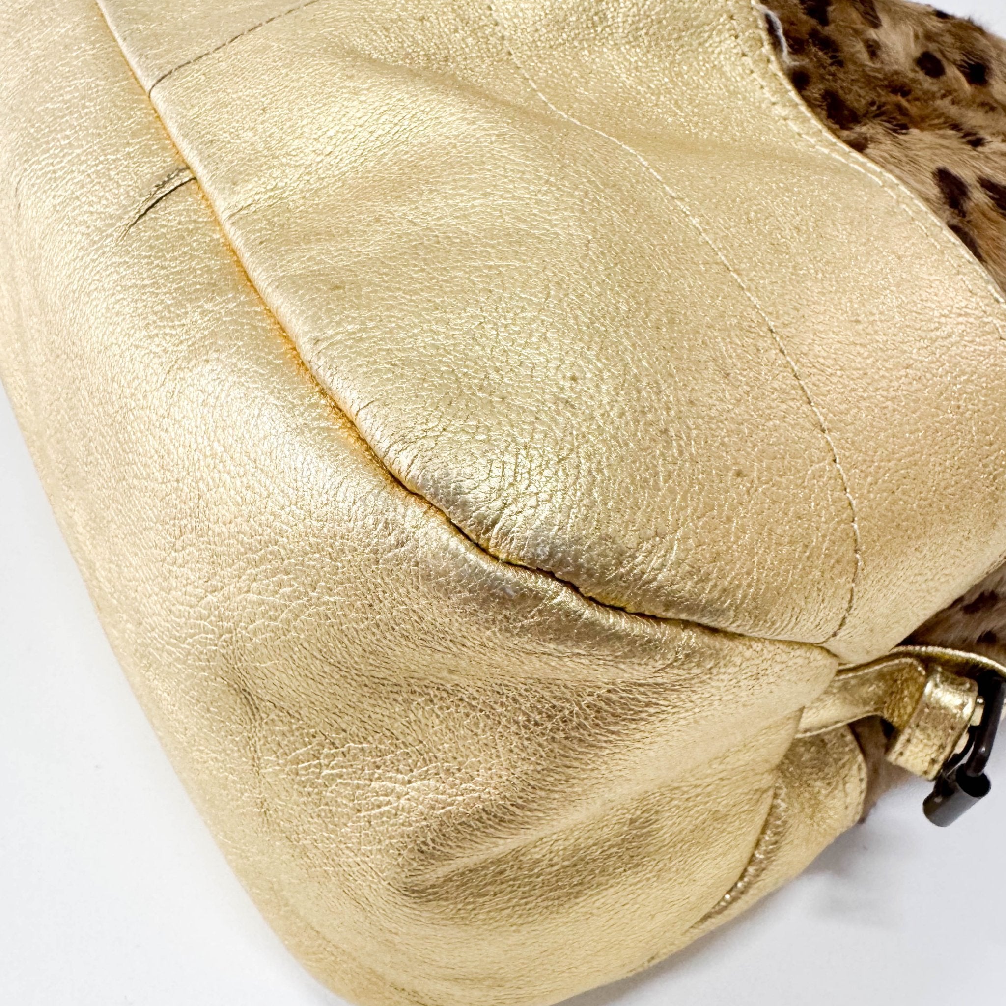 MIU MIU Leopard Print Pony Hair & Golden Details Shoulder Bag, in , Sold by HIVE PRELOVED - Shoulder Bags, ,