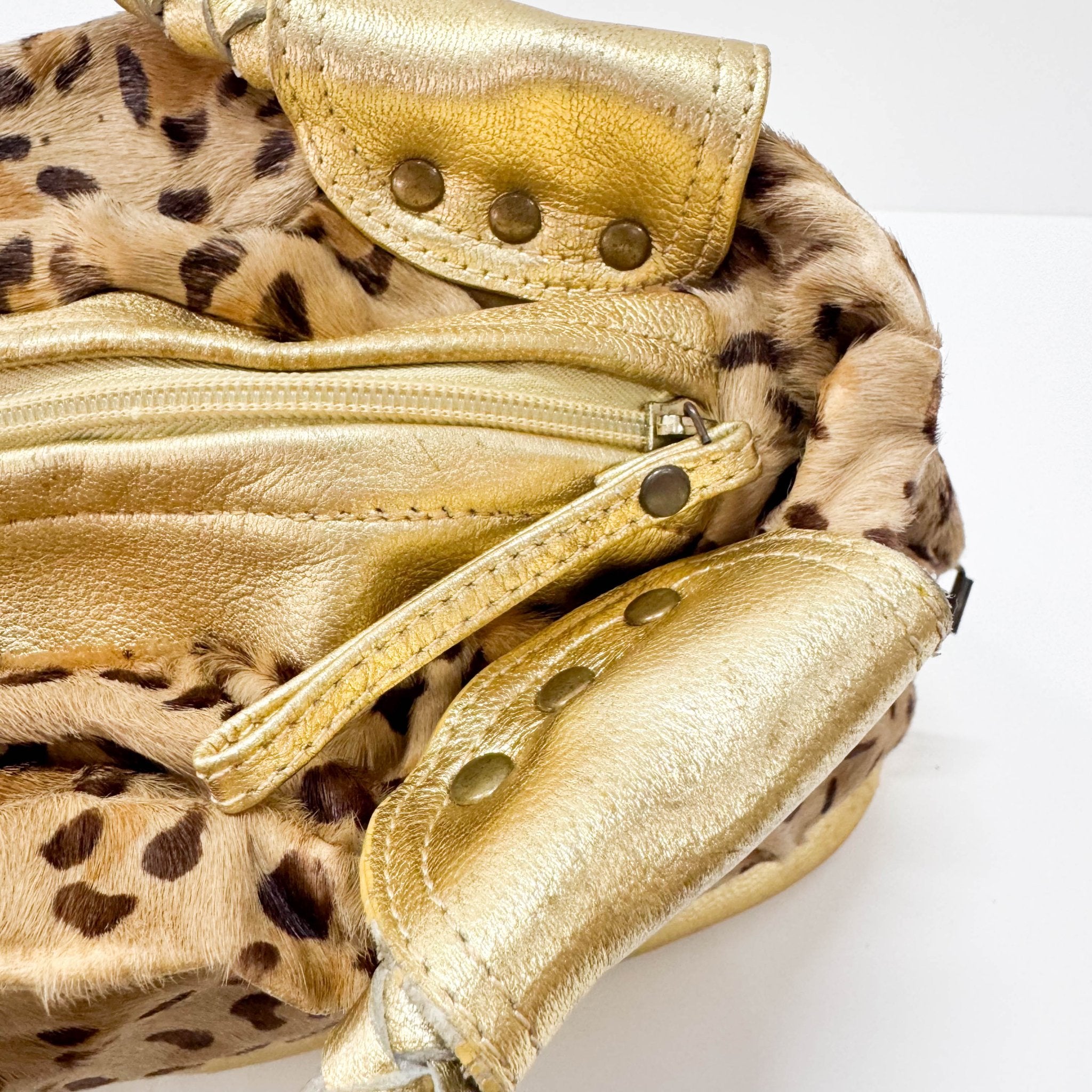MIU MIU Leopard Print Pony Hair & Golden Details Shoulder Bag, in , Sold by HIVE PRELOVED - Shoulder Bags, ,