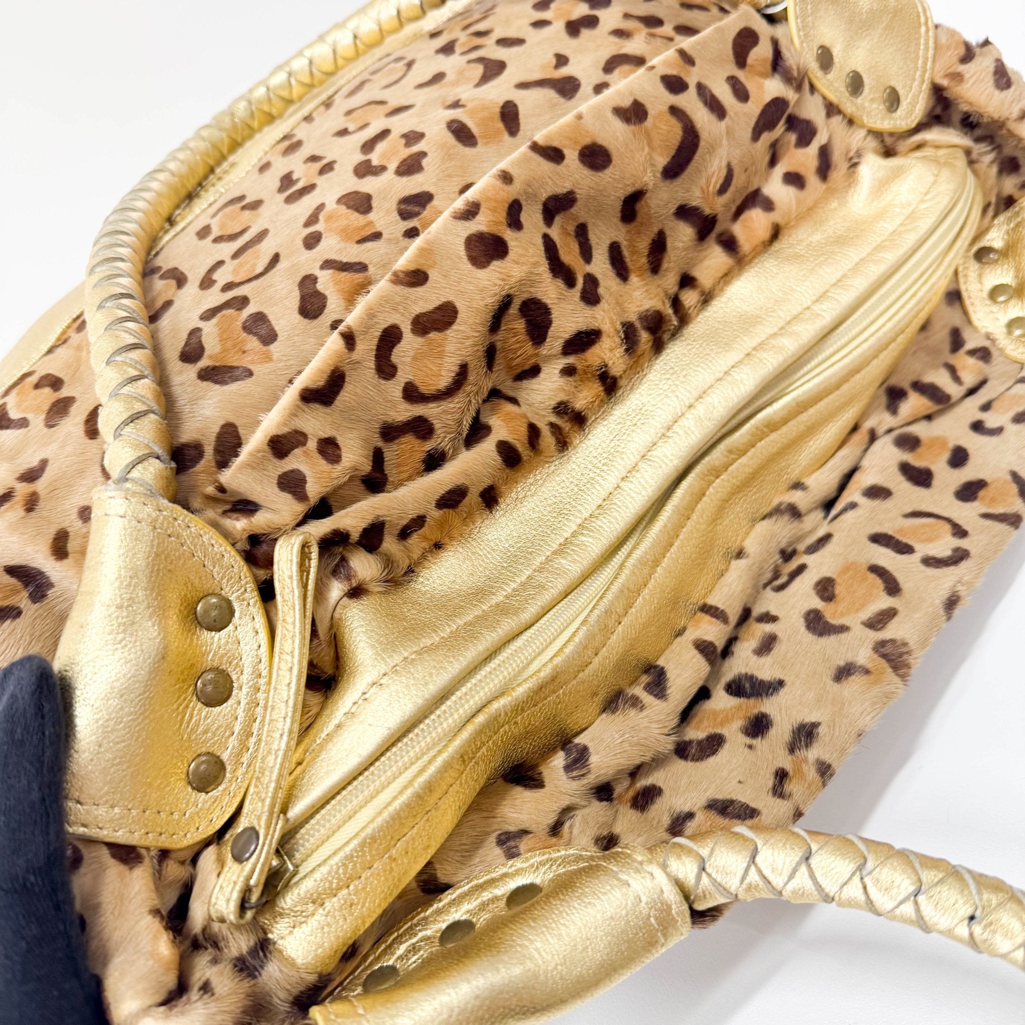 MIU MIU Leopard Print Pony Hair & Golden Details Shoulder Bag, in , Sold by HIVE PRELOVED - Shoulder Bags, ,