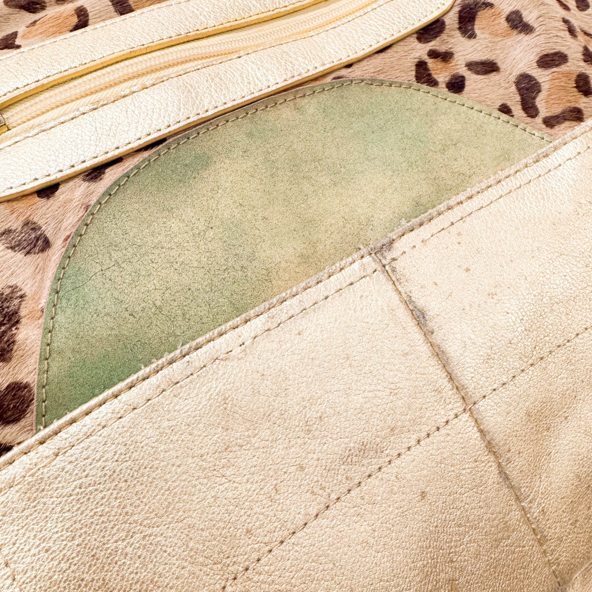 MIU MIU Leopard Print Pony Hair & Golden Details Shoulder Bag, in , Sold by HIVE PRELOVED - Shoulder Bags, ,