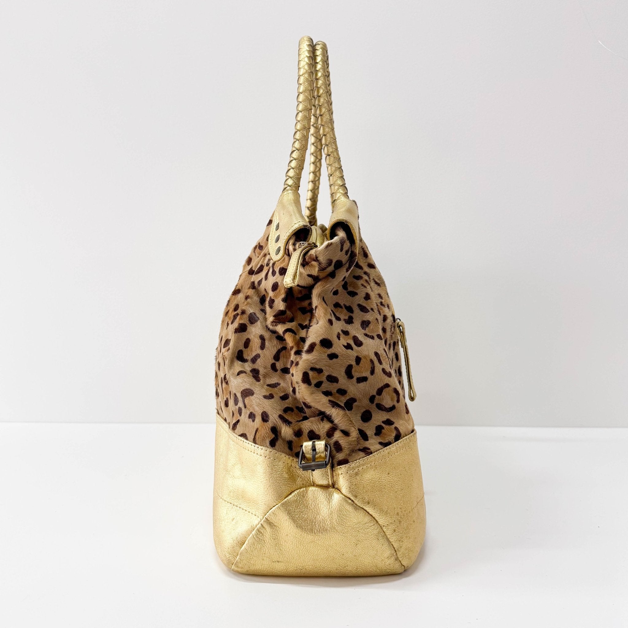 MIU MIU Leopard Print Pony Hair & Golden Details Shoulder Bag, in , Sold by HIVE PRELOVED - Shoulder Bags, ,