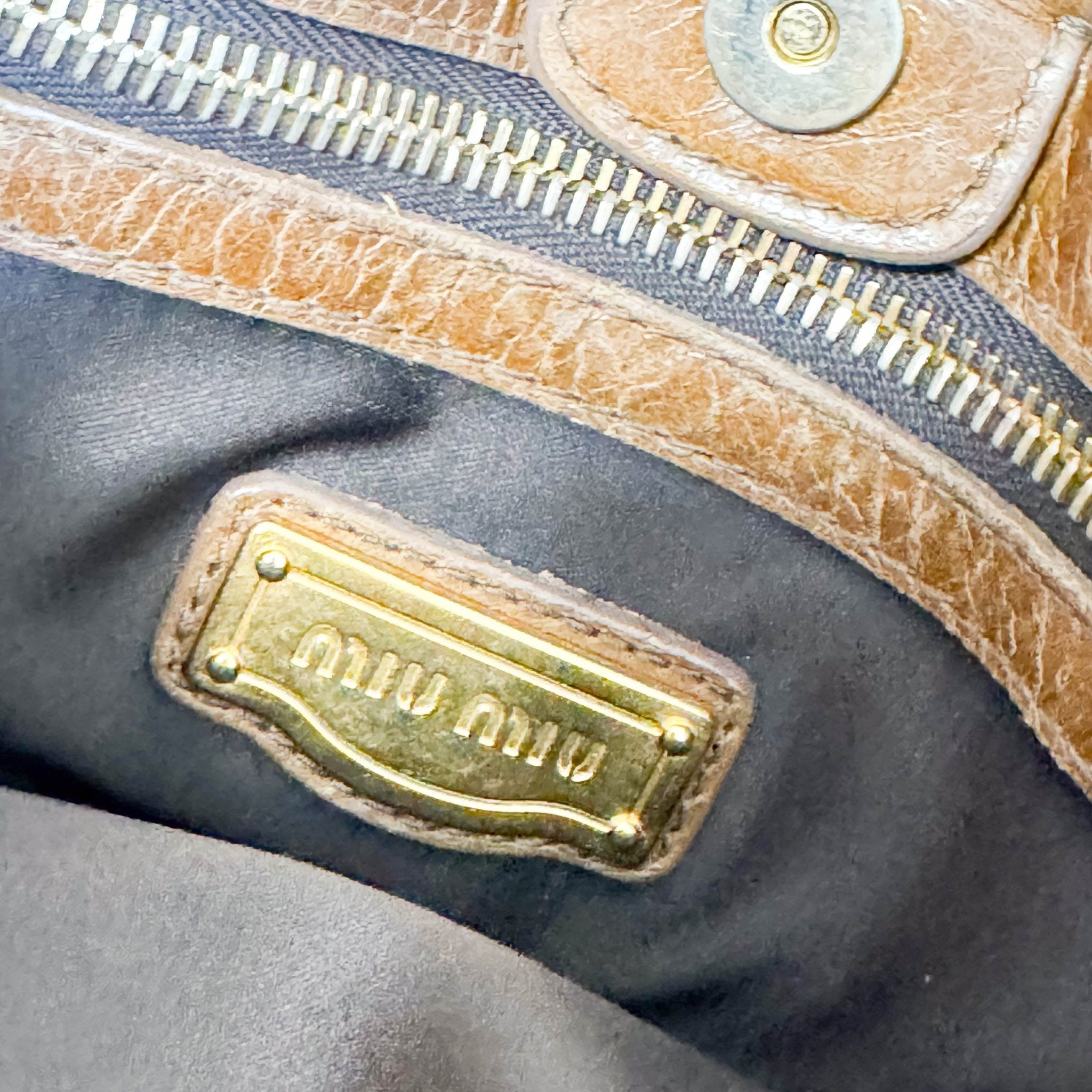 MIU MIU Matelassé Brown Leather Shoulder Bag Tote, in , Sold by HIVE PRELOVED - Handle Bags, Shoulder Bags,