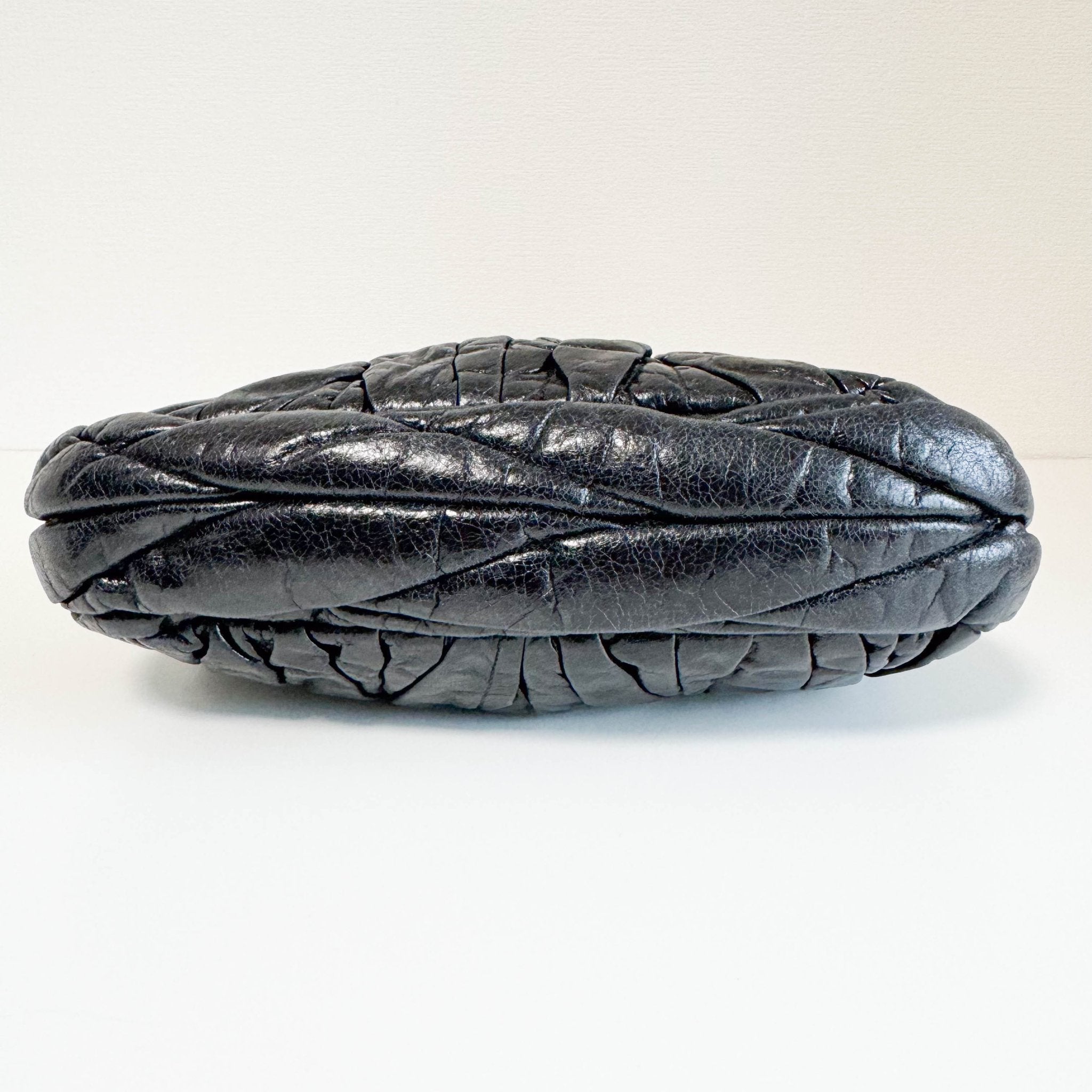 MIU MIU Matelassé Coffer Canvas Satchel Shoulder Bag Black, in , Sold by HIVE PRELOVED - Handle Bags, Shoulder Bags,