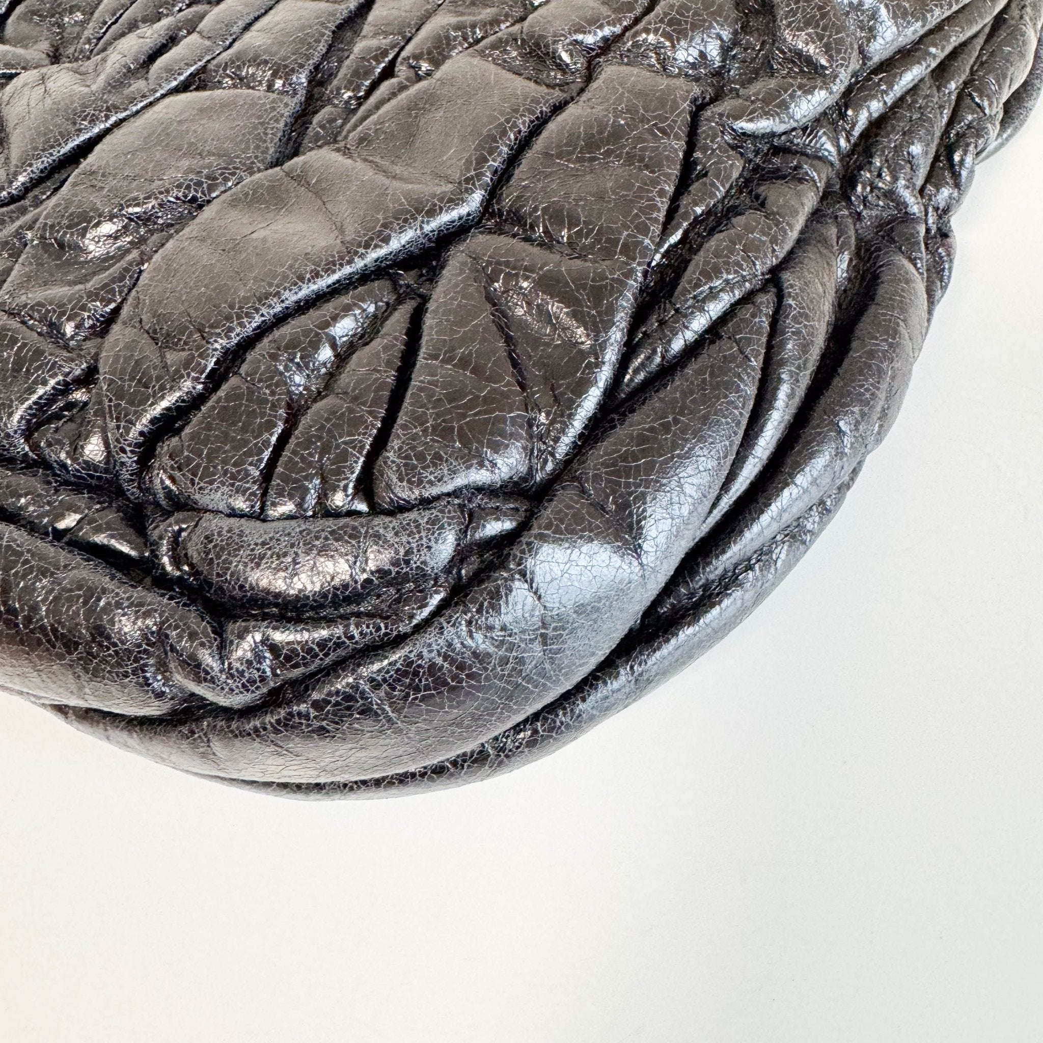 MIU MIU Matelassé Coffer Canvas Satchel Shoulder Bag Black, in , Sold by HIVE PRELOVED - Handle Bags, Shoulder Bags,