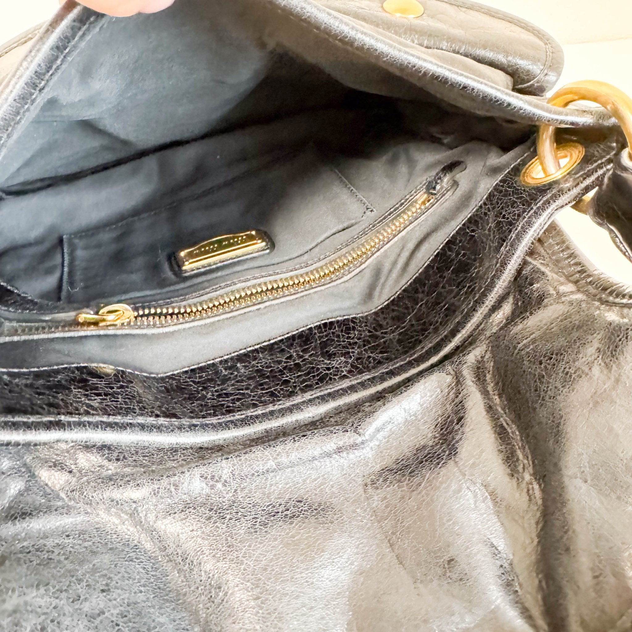 MIU MIU Matelassé Coffer Canvas Satchel Shoulder Bag Black, in , Sold by HIVE PRELOVED - Handle Bags, Shoulder Bags,