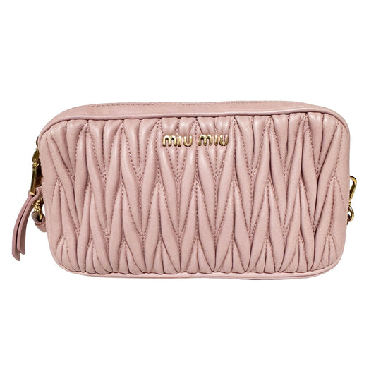 MIU MIU Matelassé Lambskin Mini Crossbody Bag, in , Sold by HIVE PRELOVED - Crossbody bags, ,
