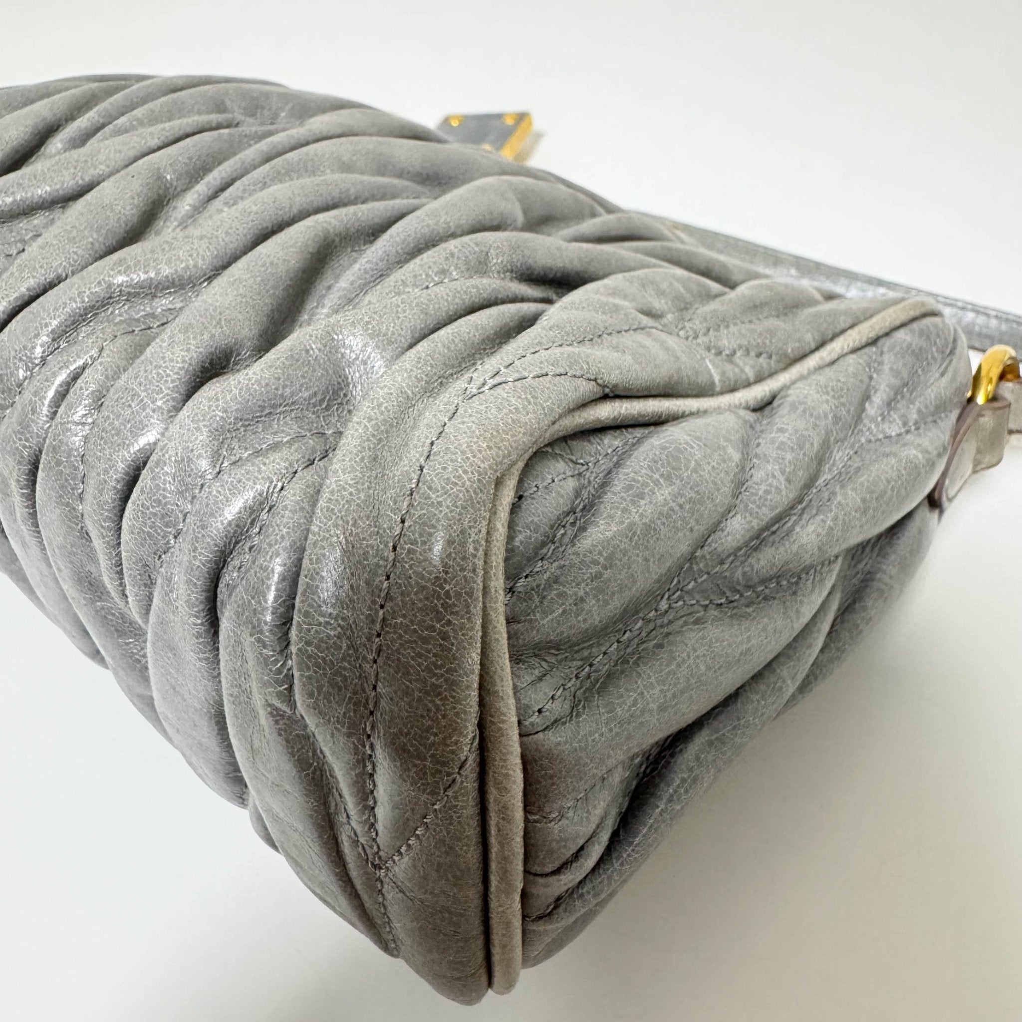 MIU MIU Matelassé Mini Cadena Lock Charm Shoulder Bag, in , Sold by HIVE PRELOVED - Shoulder Bags, ,