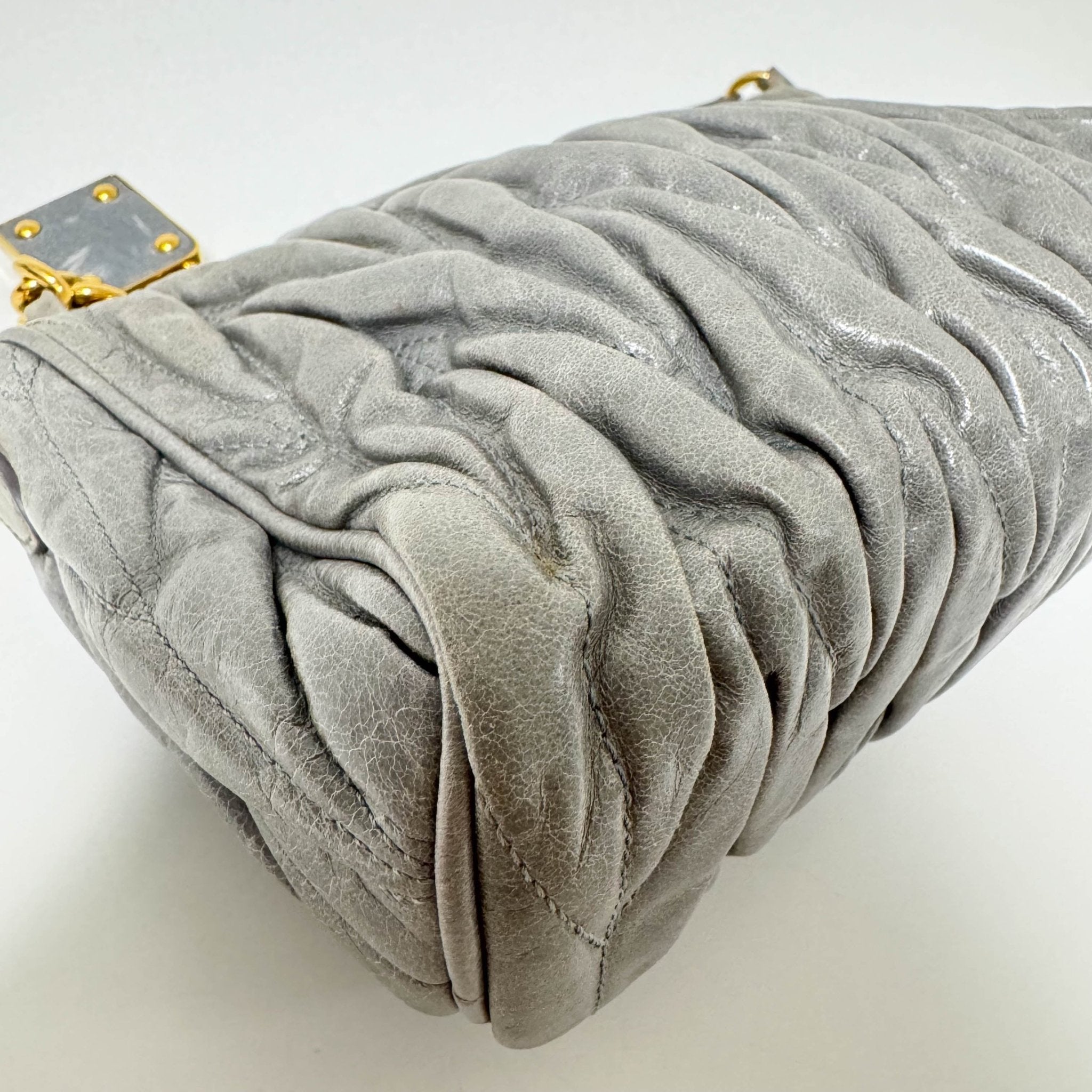 MIU MIU Matelassé Mini Cadena Lock Charm Shoulder Bag, in , Sold by HIVE PRELOVED - Shoulder Bags, ,