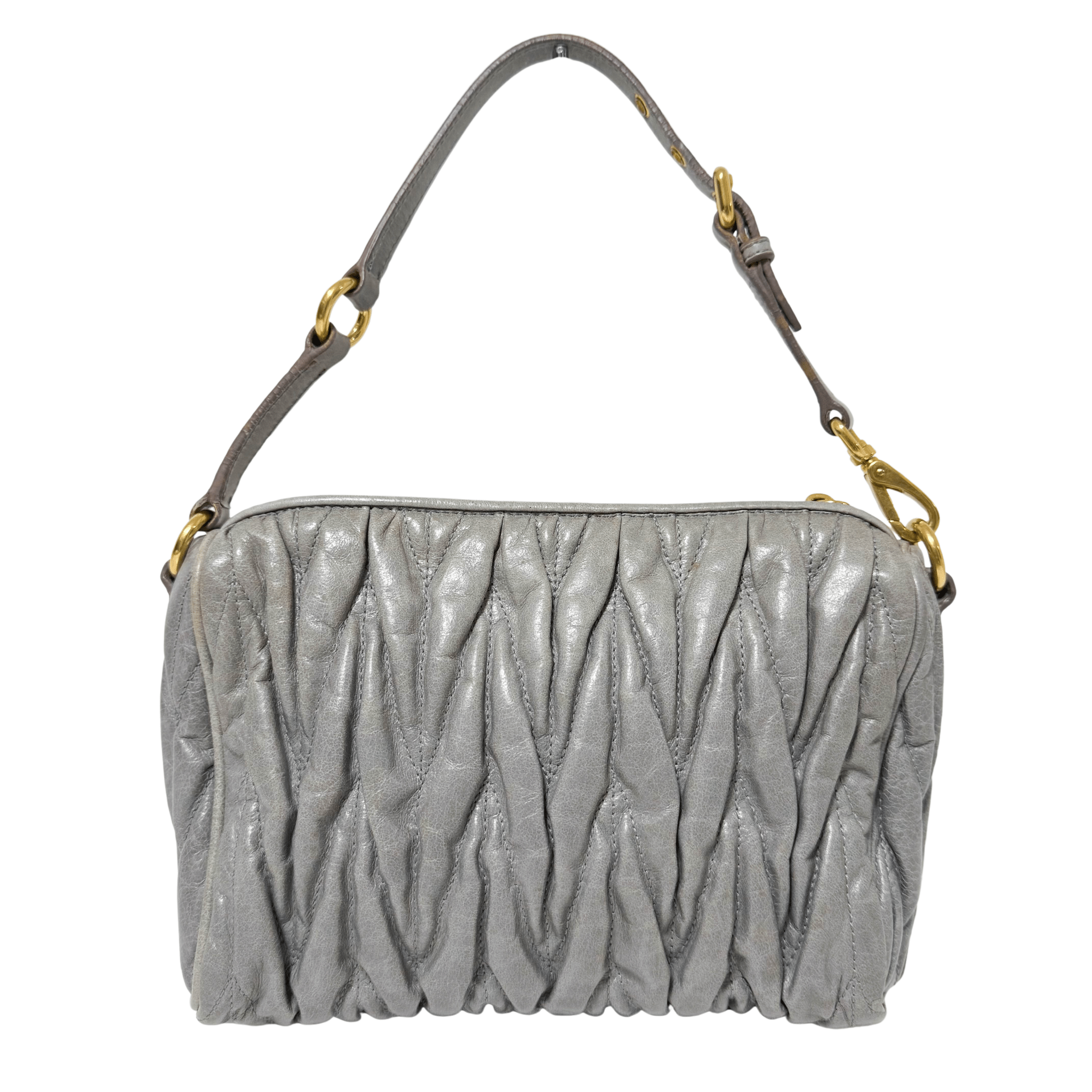 MIU MIU Matelassé Mini Cadena Lock Charm Shoulder Bag, in , Sold by HIVE PRELOVED - Shoulder Bags, ,