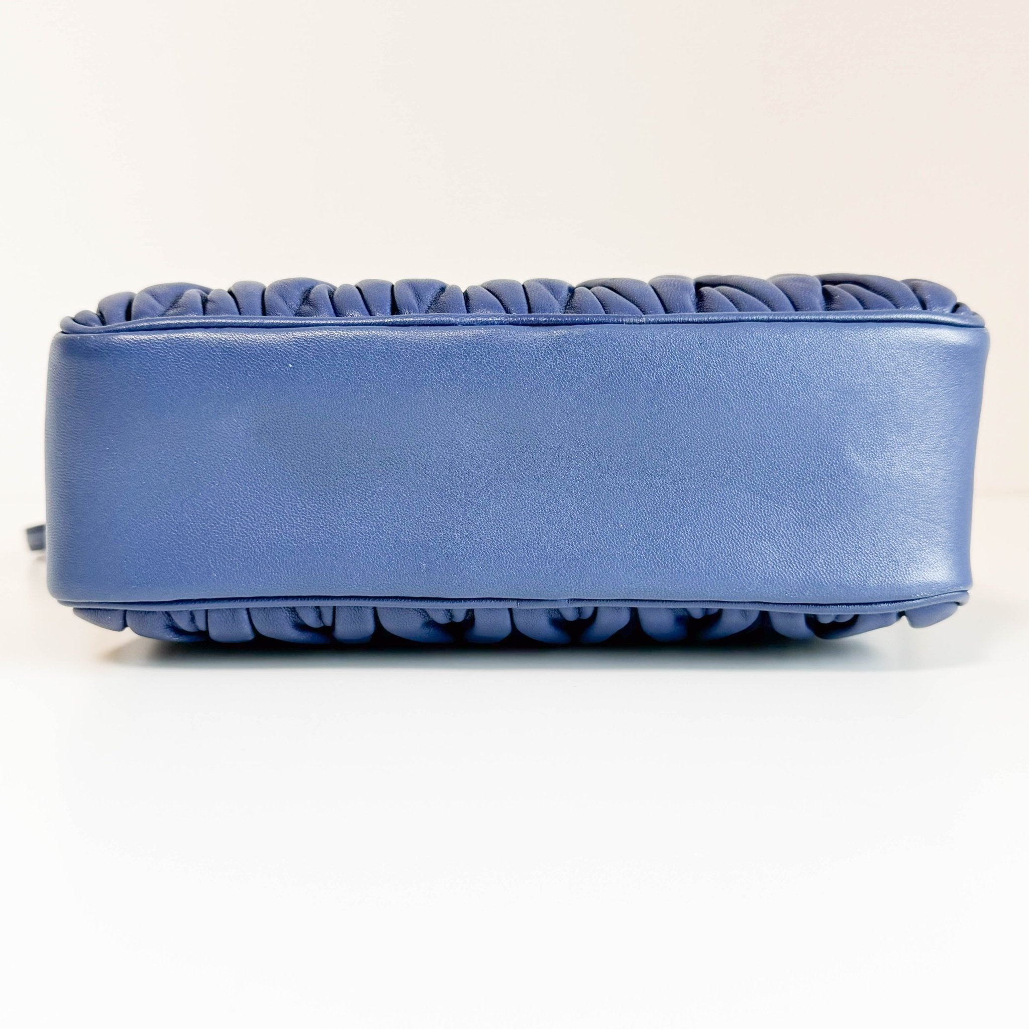 MIU MIU Matelasse Navy Lambskin Leather Camera Crossbody Bag, in , Sold by HIVE PRELOVED - Crossbody bags, ,