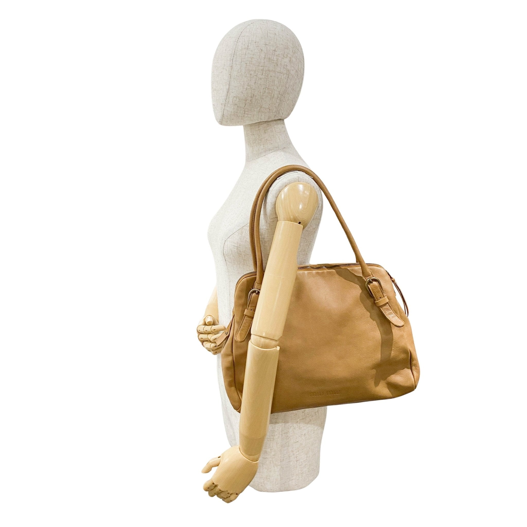 MIU MIU Miu Miu Brown Leather Shoulder Bag, in , Sold by HIVE PRELOVED - Shoulder Bags, ,