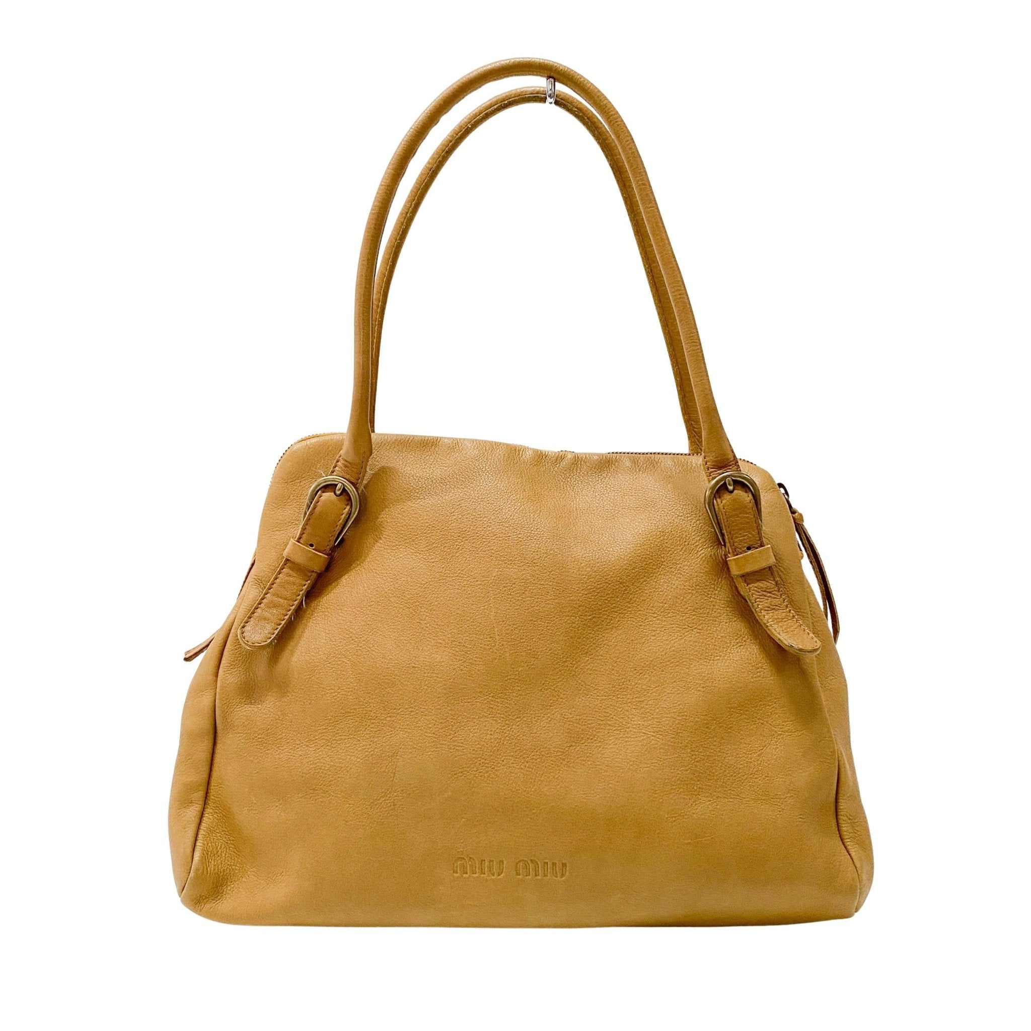 MIU MIU Miu Miu Brown Leather Shoulder Bag, in , Sold by HIVE PRELOVED - Shoulder Bags, ,